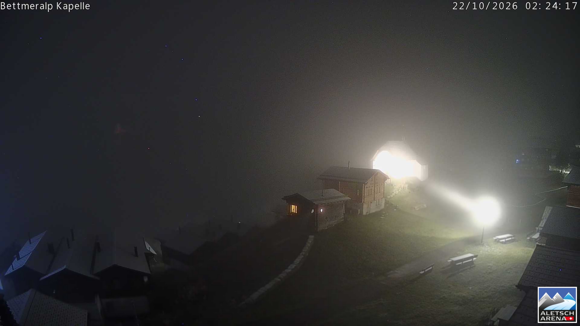 Archiv Foto Webcam Kapelle Bettmeralp