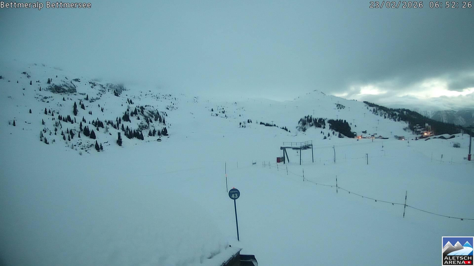 Archived image Webcam Bettmersee, Schweiz