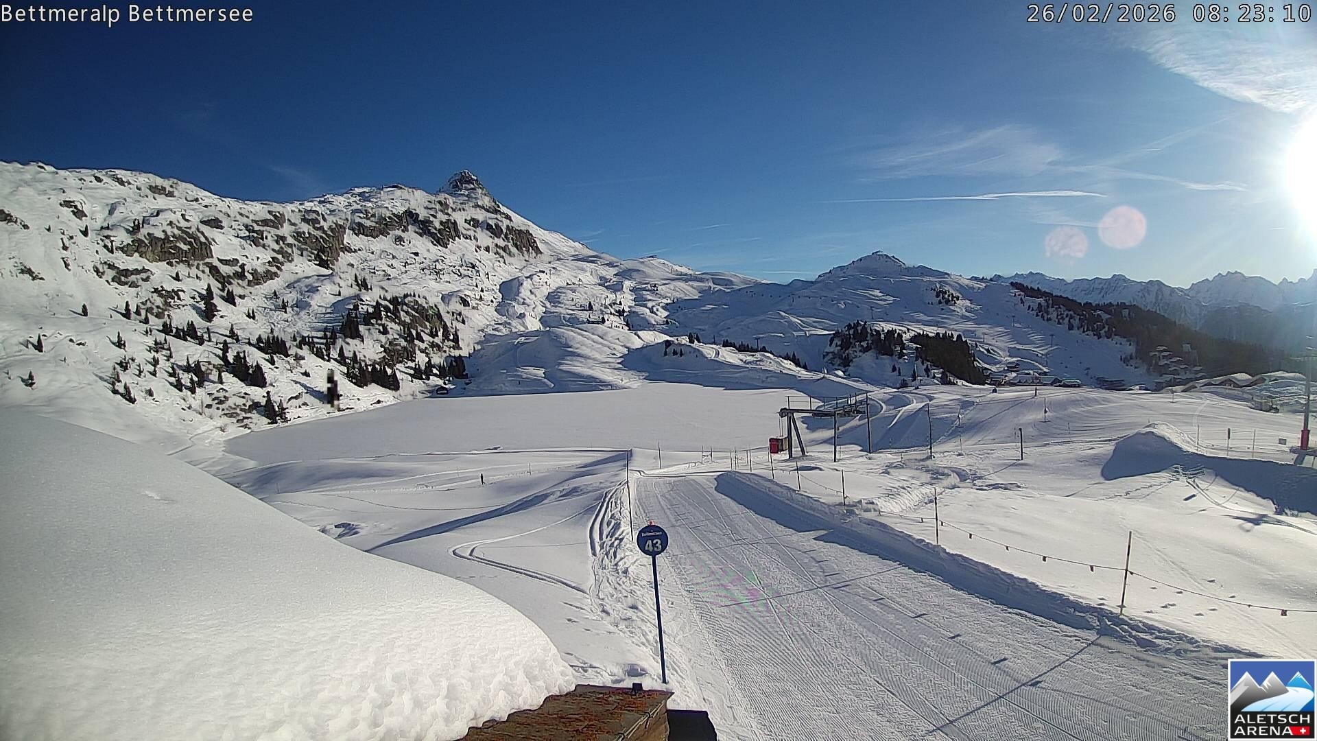 Archived image Webcam Bettmersee, Schweiz