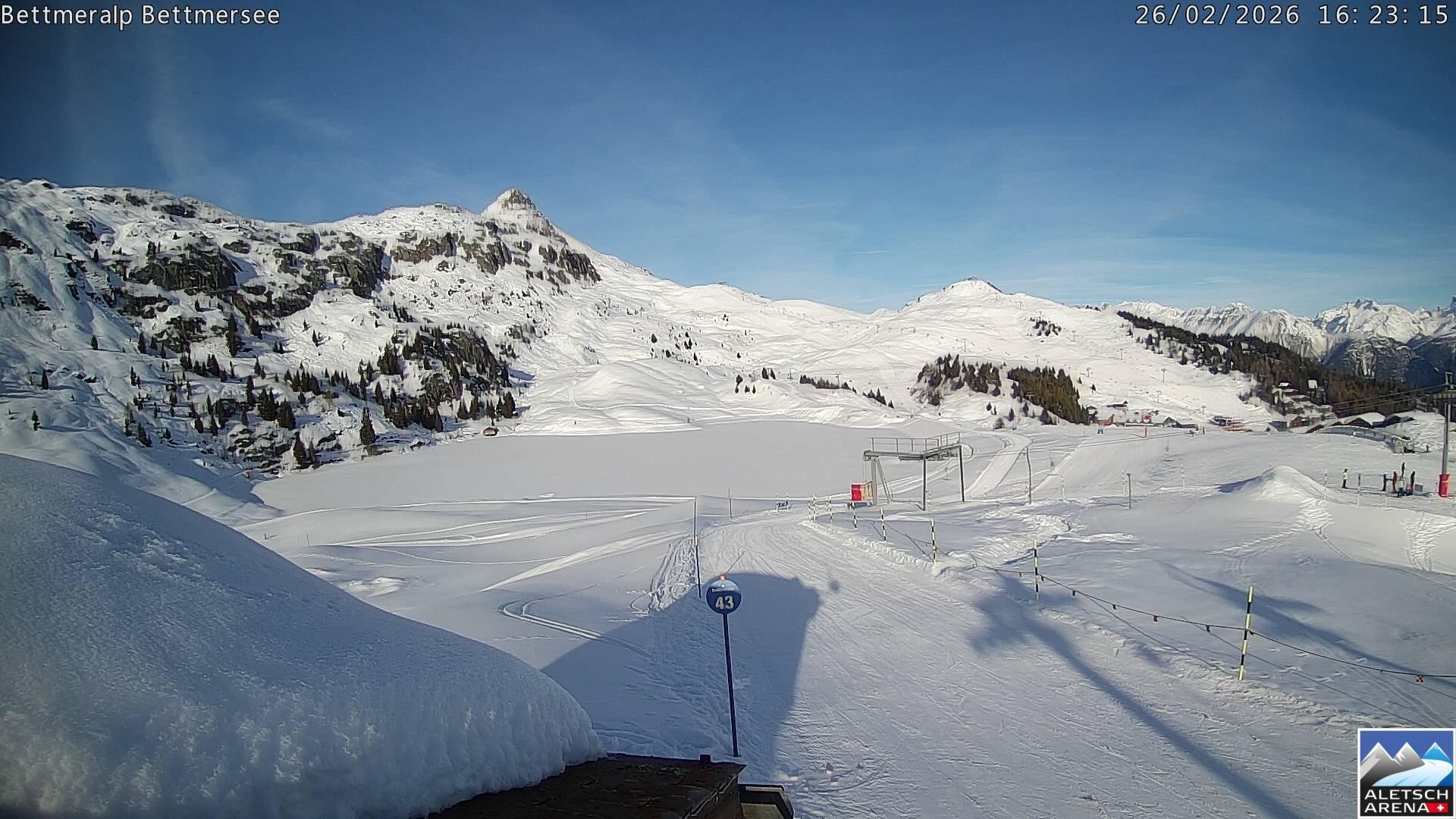 Archived image Webcam Bettmersee, Schweiz