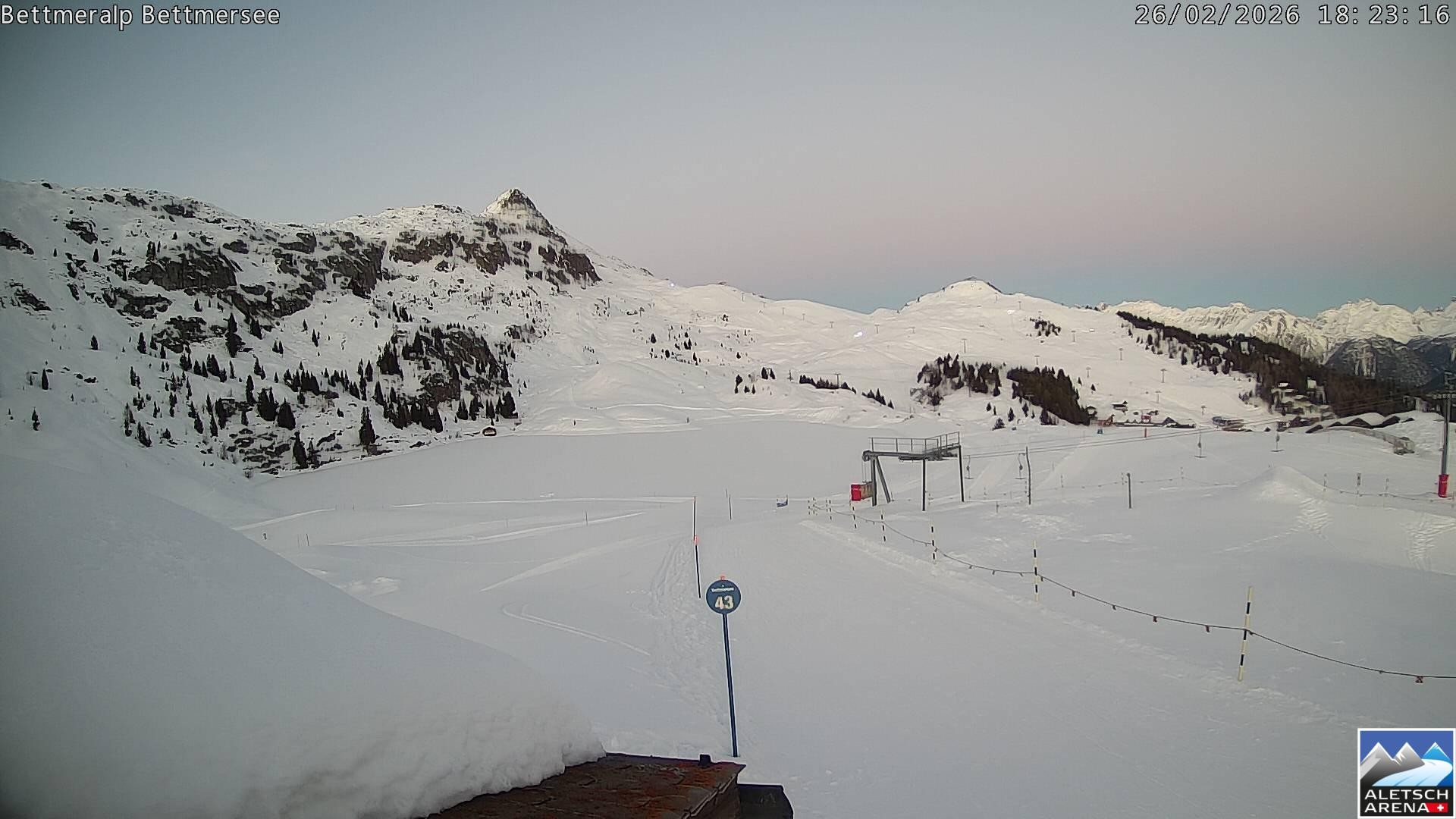 Archived image Webcam Bettmersee, Schweiz