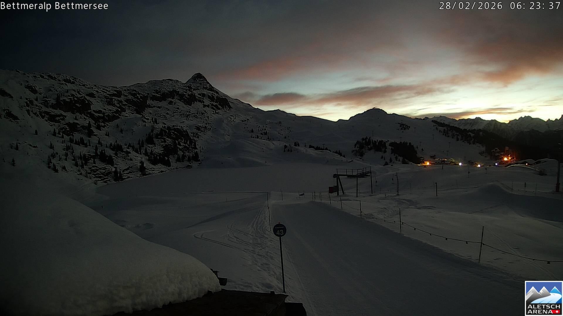 Archived image Webcam Bettmersee, Schweiz