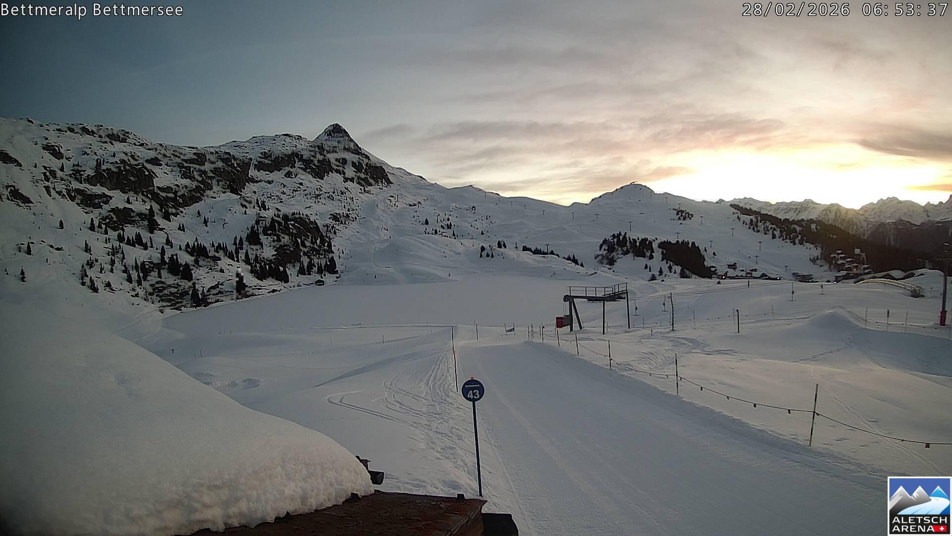 Archived image Webcam Bettmersee, Schweiz