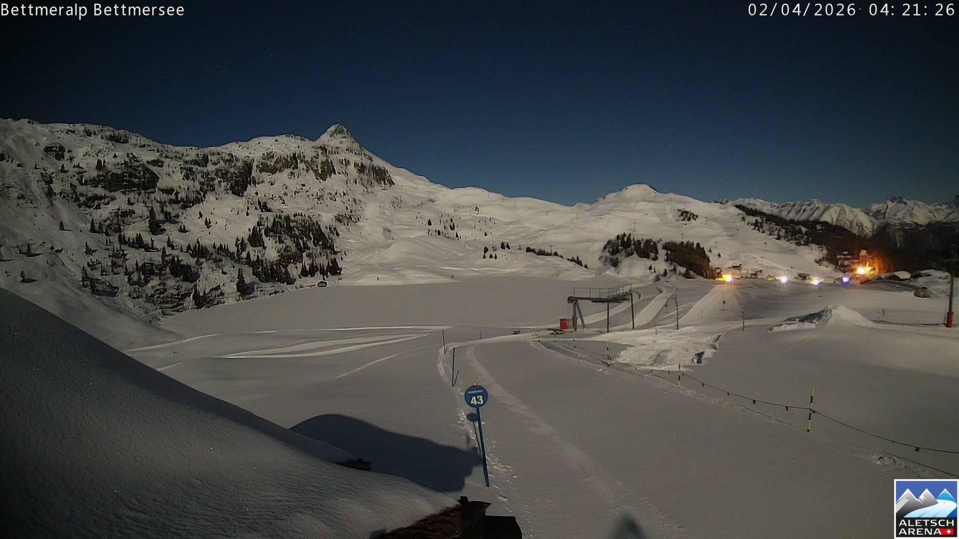 Archived image Webcam Bettmersee, Schweiz