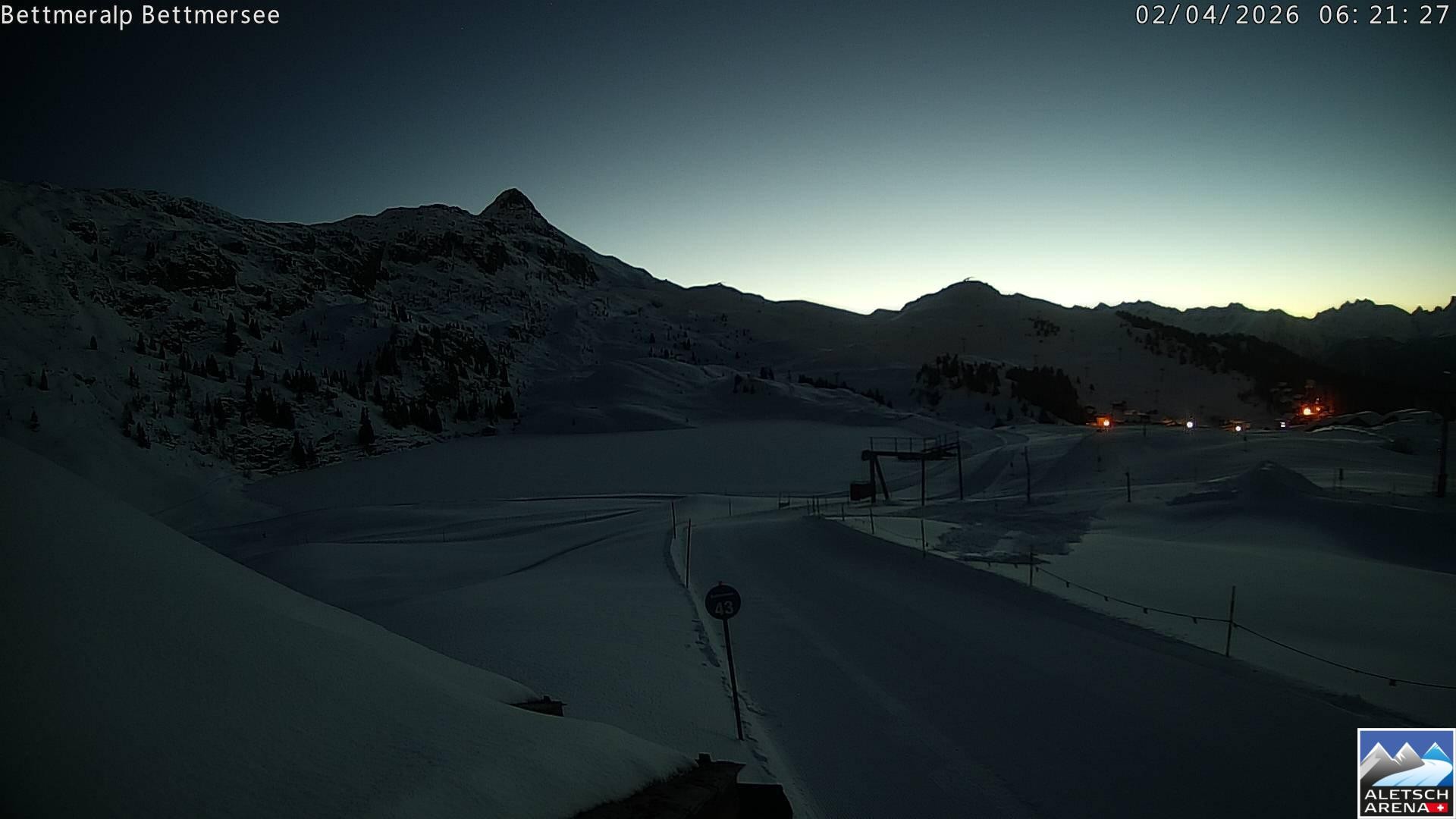 Archived image Webcam Bettmersee, Schweiz