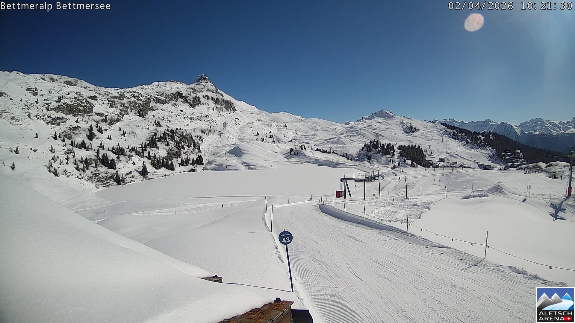 Archived image Webcam Bettmersee, Schweiz