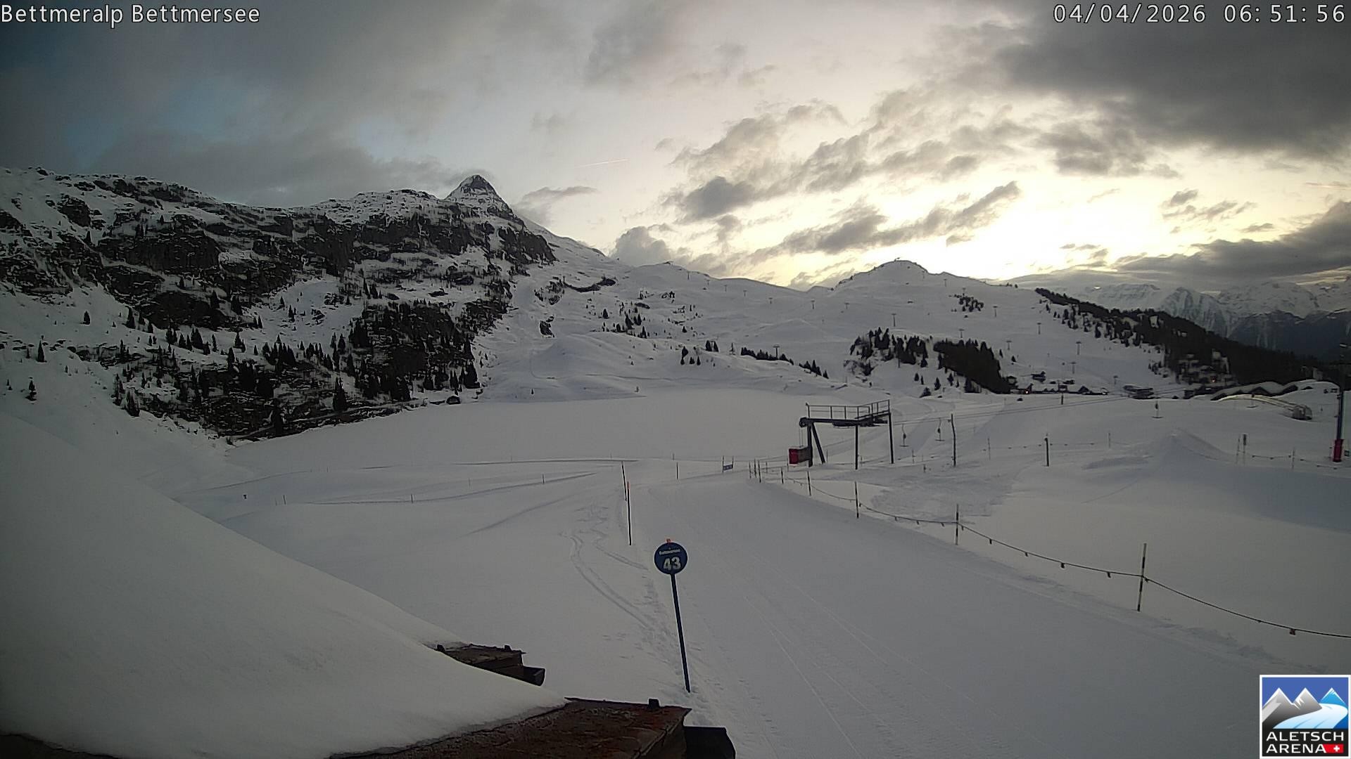 Archived image Webcam Bettmersee, Schweiz