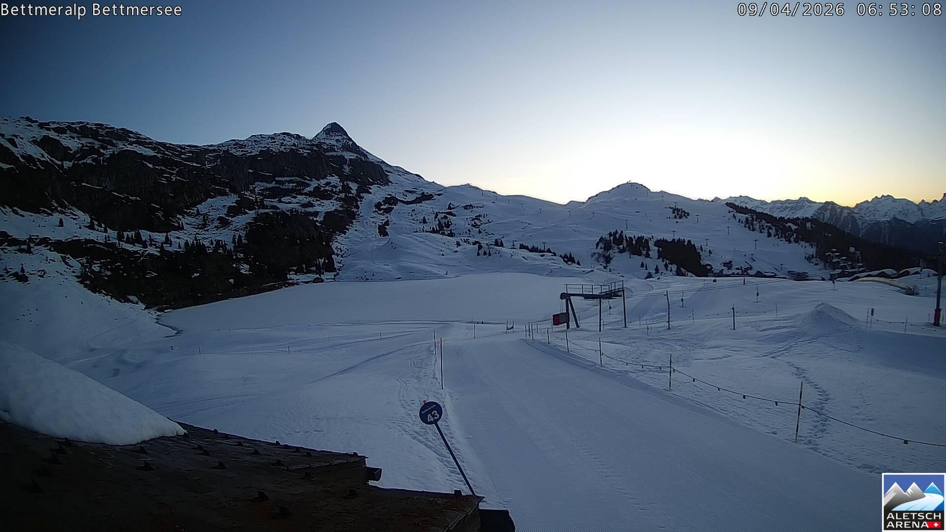 Archived image Webcam Bettmersee, Schweiz