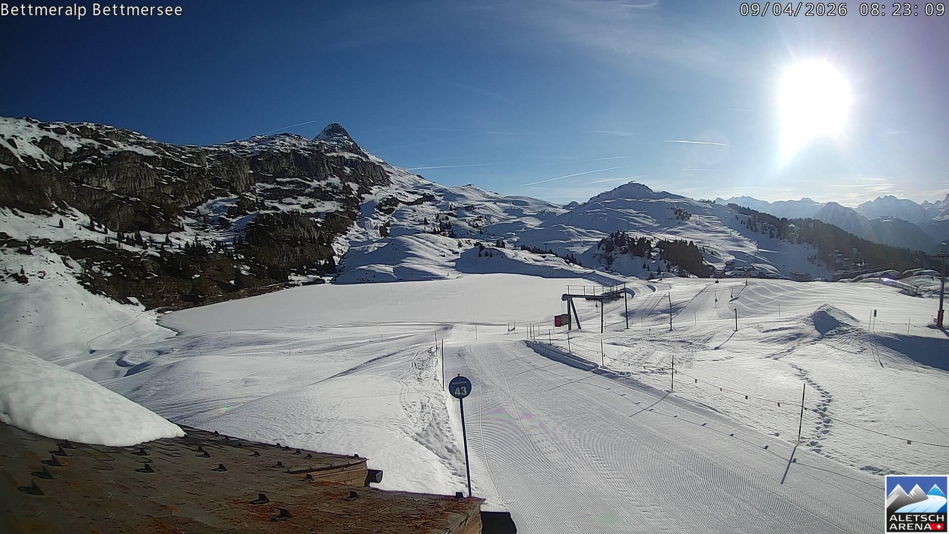 Archived image Webcam Bettmersee, Schweiz