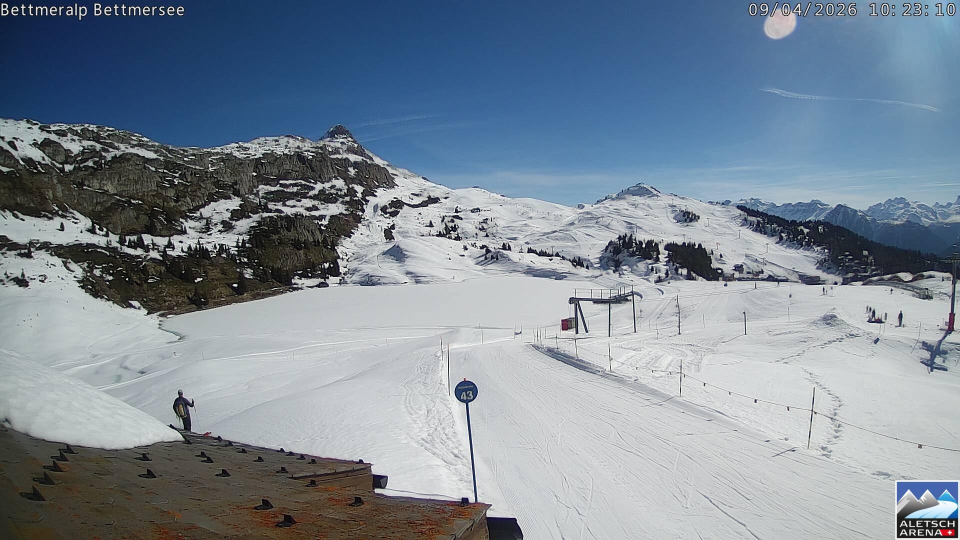 Archived image Webcam Bettmersee, Schweiz