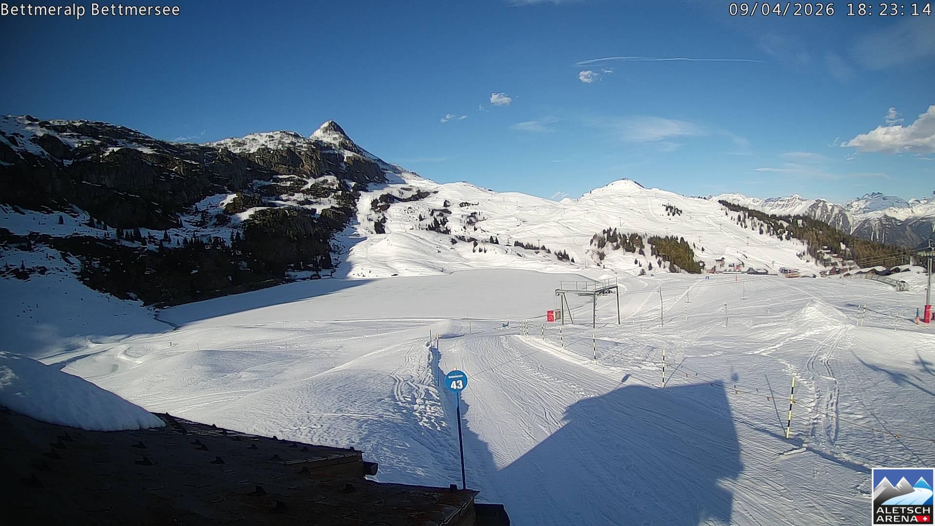 Archived image Webcam Bettmersee, Schweiz