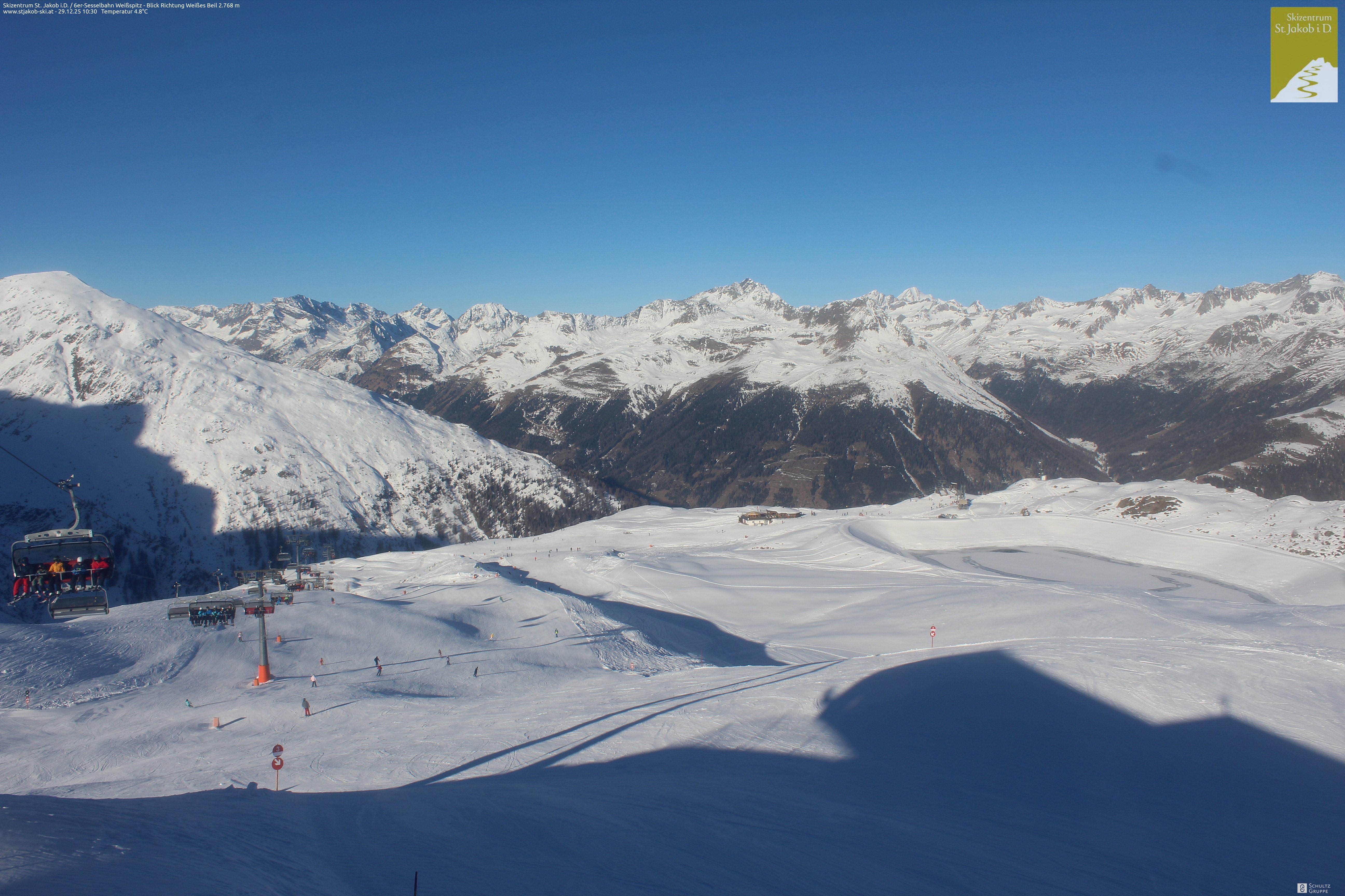 Archiv Foto Webcam 6er Sesselbahn Weißspitz