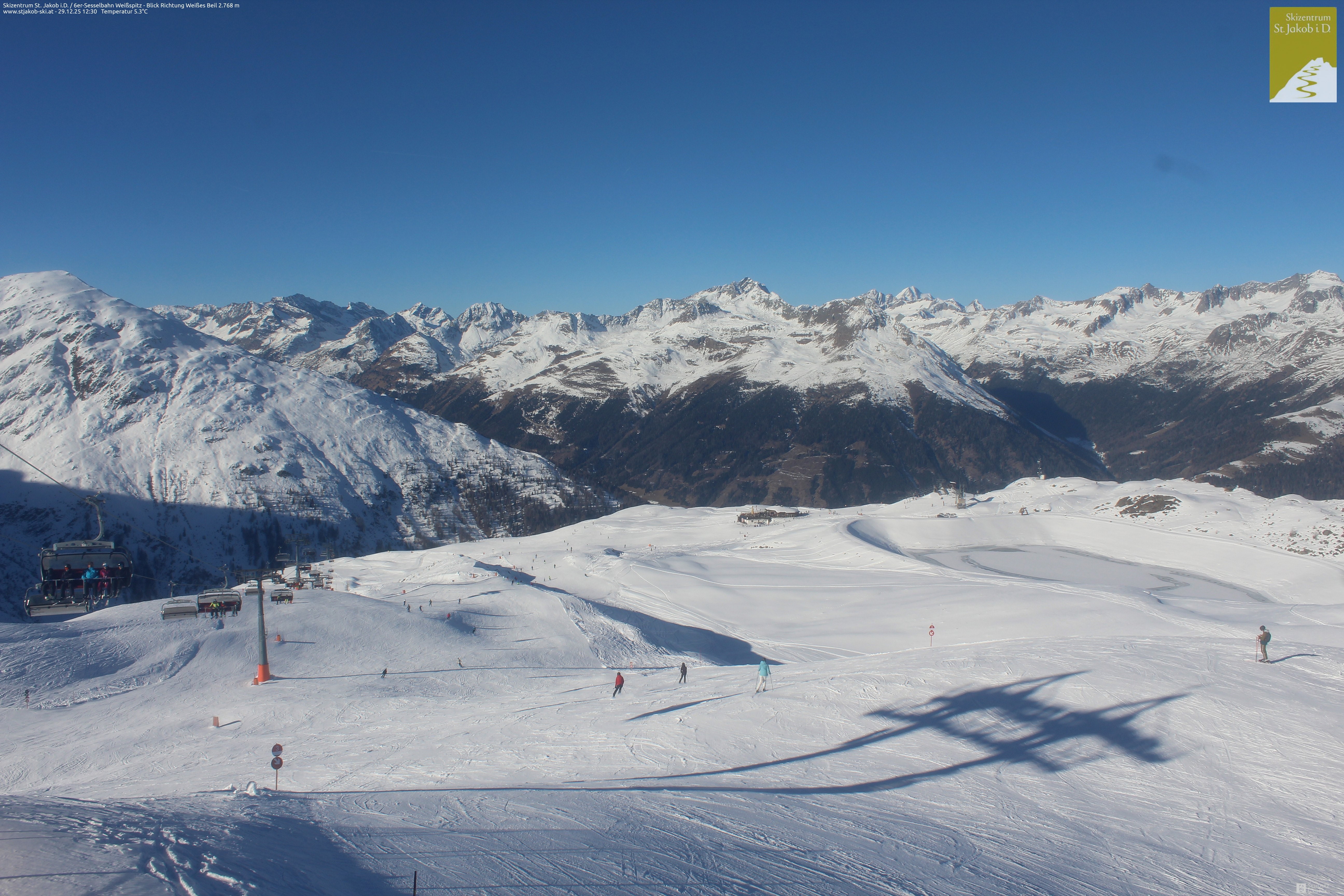 Archiv Foto Webcam 6er Sesselbahn Weißspitz