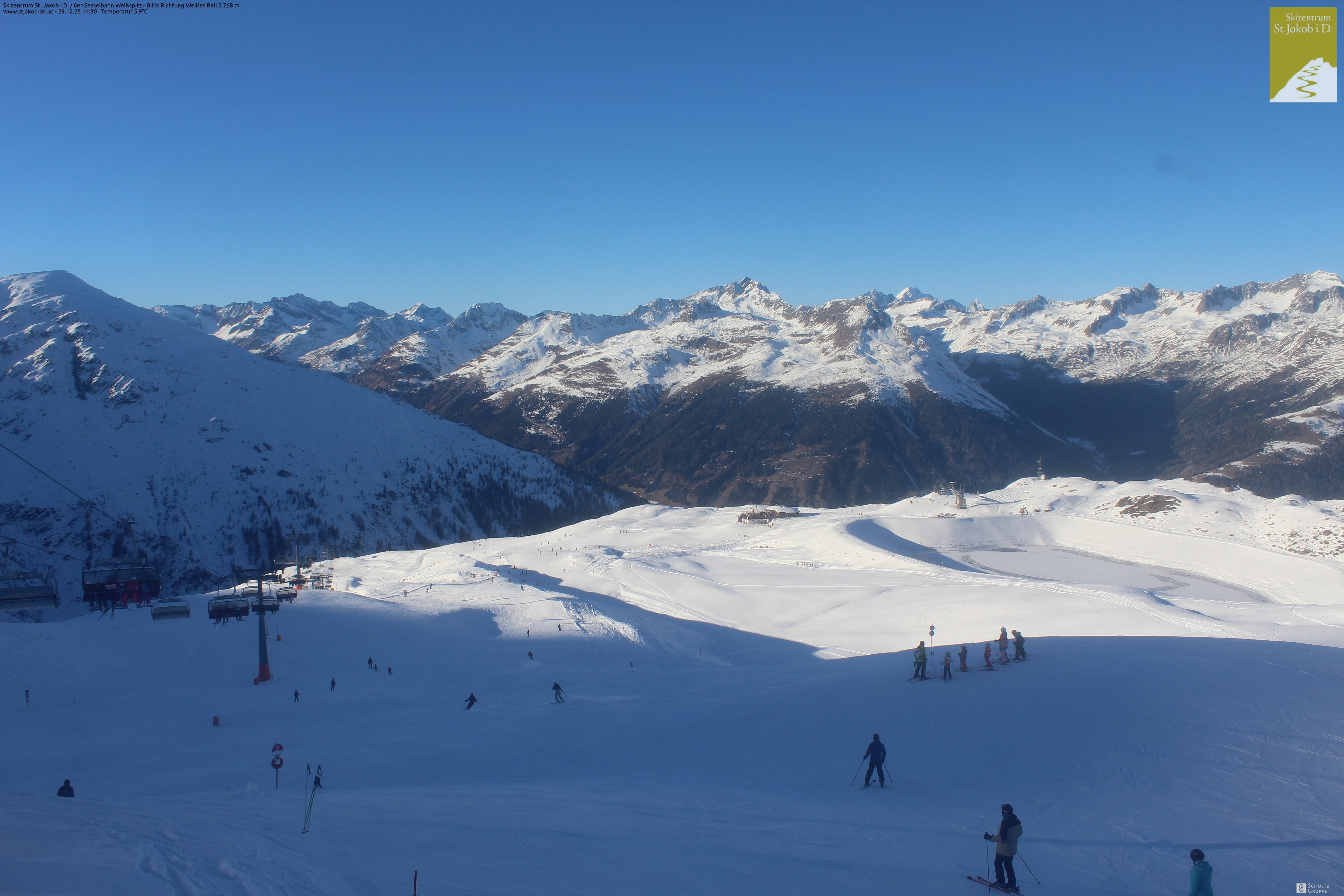 Archiv Foto Webcam 6er Sesselbahn Weißspitz