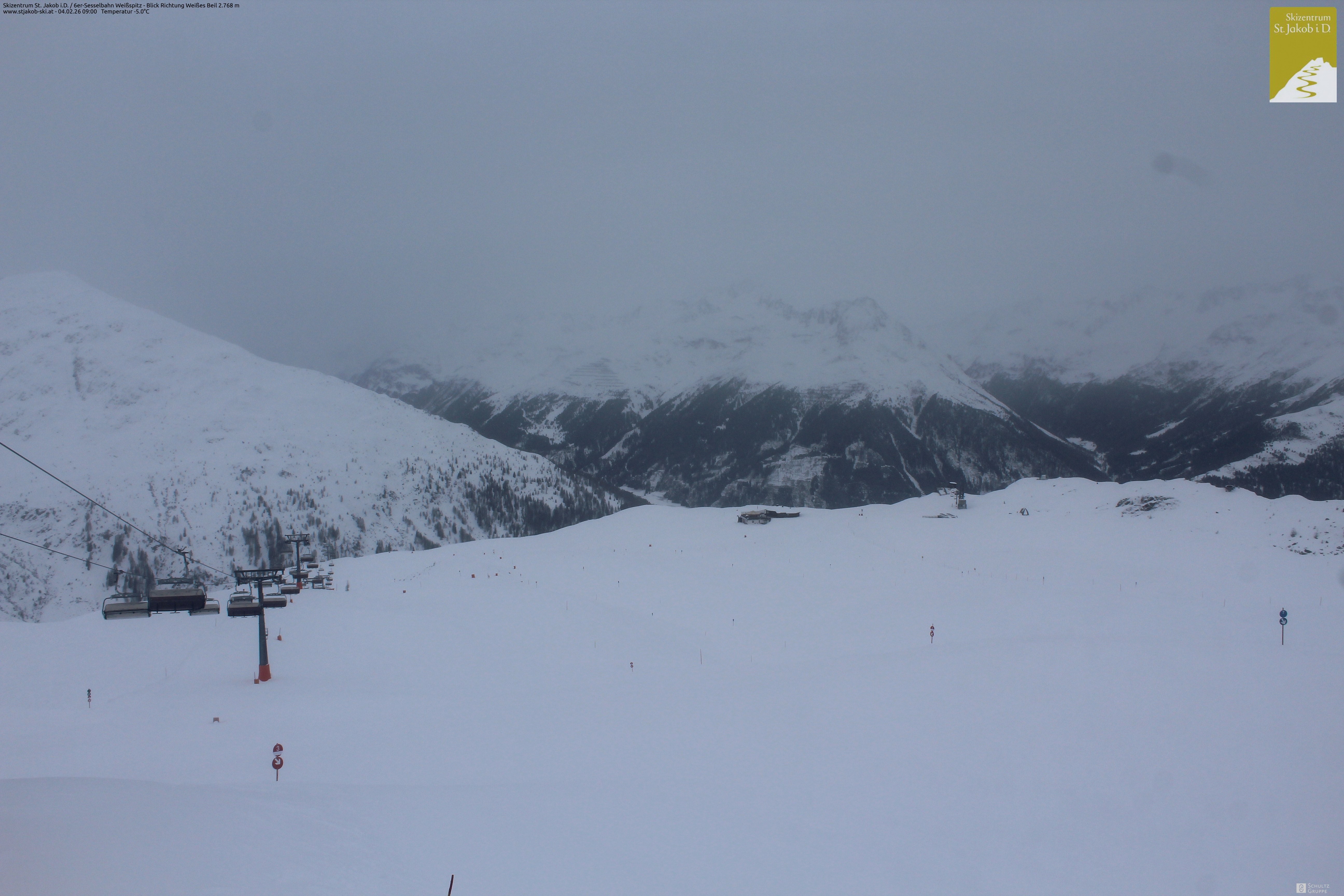 Archiv Foto Webcam 6er Sesselbahn Weißspitz
