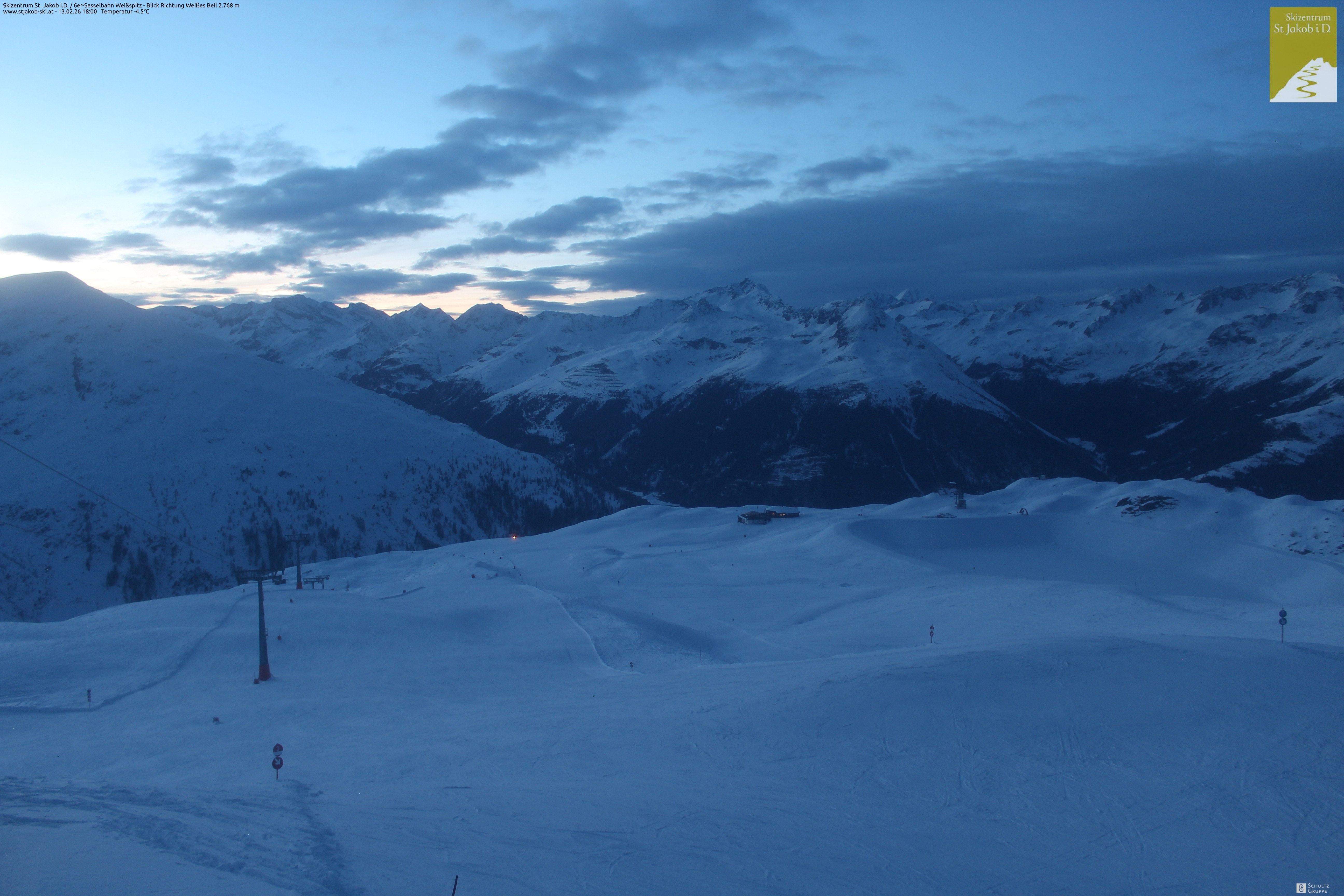 Archiv Foto Webcam 6er Sesselbahn Weißspitz