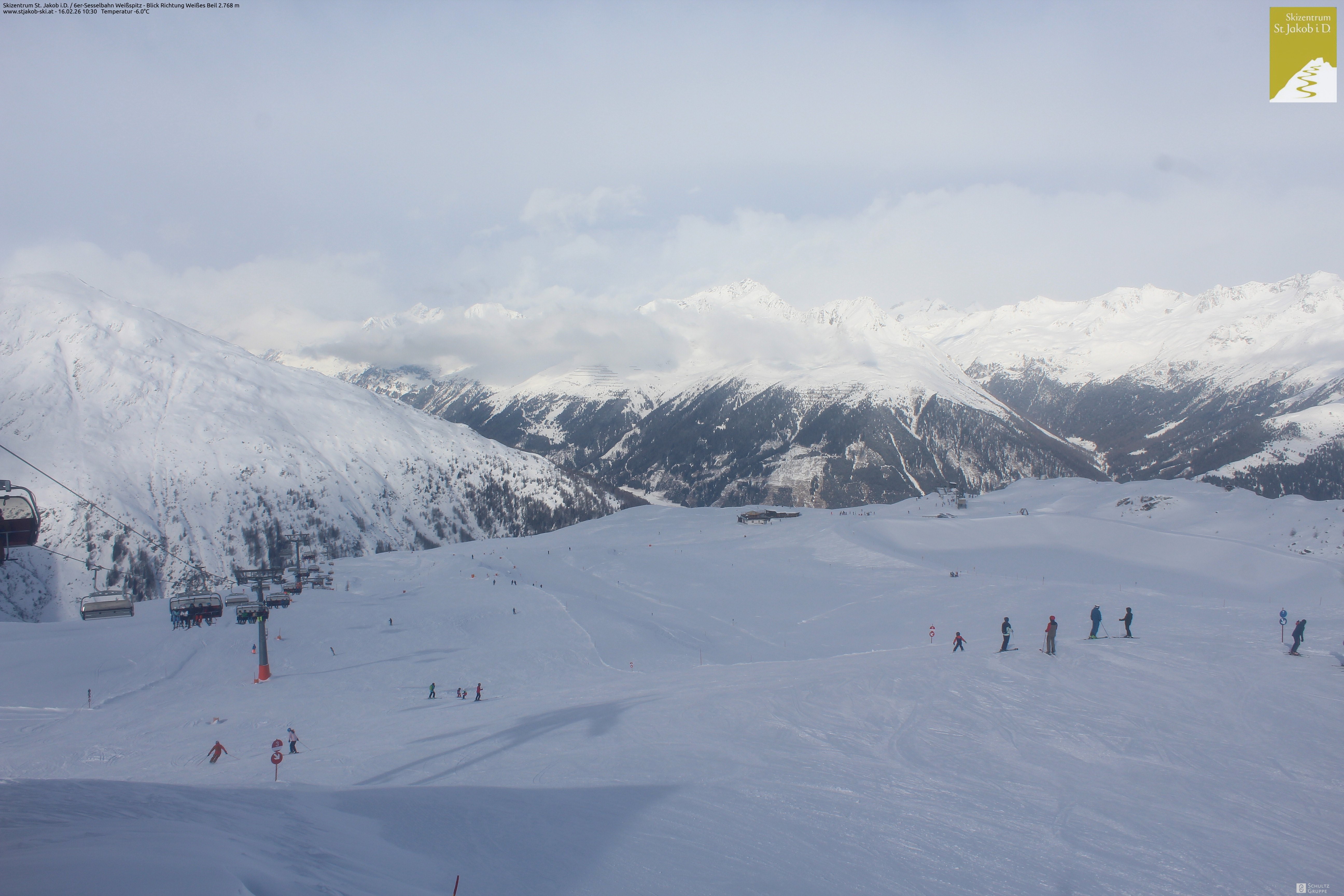 Archiv Foto Webcam 6er Sesselbahn Weißspitz