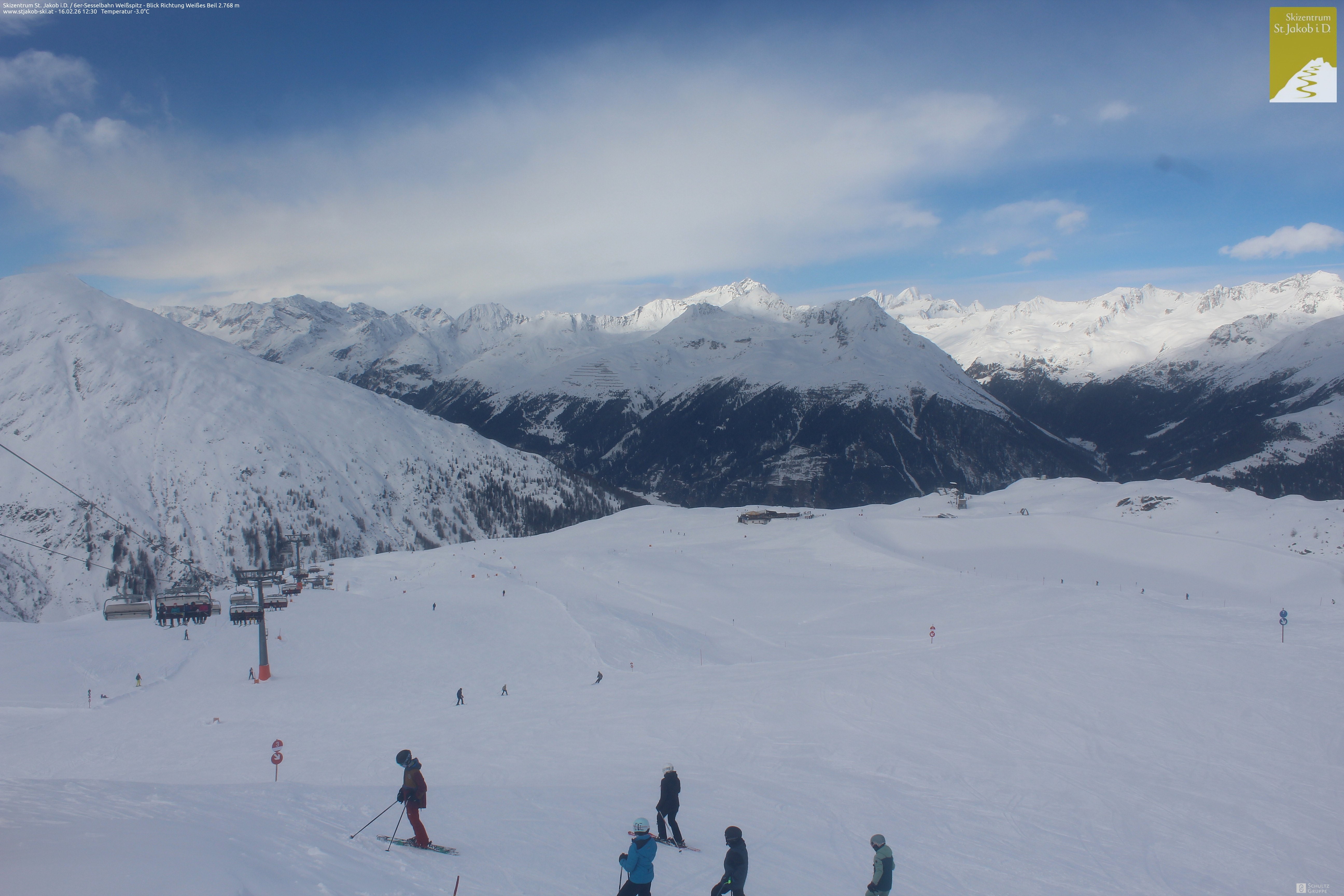 Archiv Foto Webcam 6er Sesselbahn Weißspitz