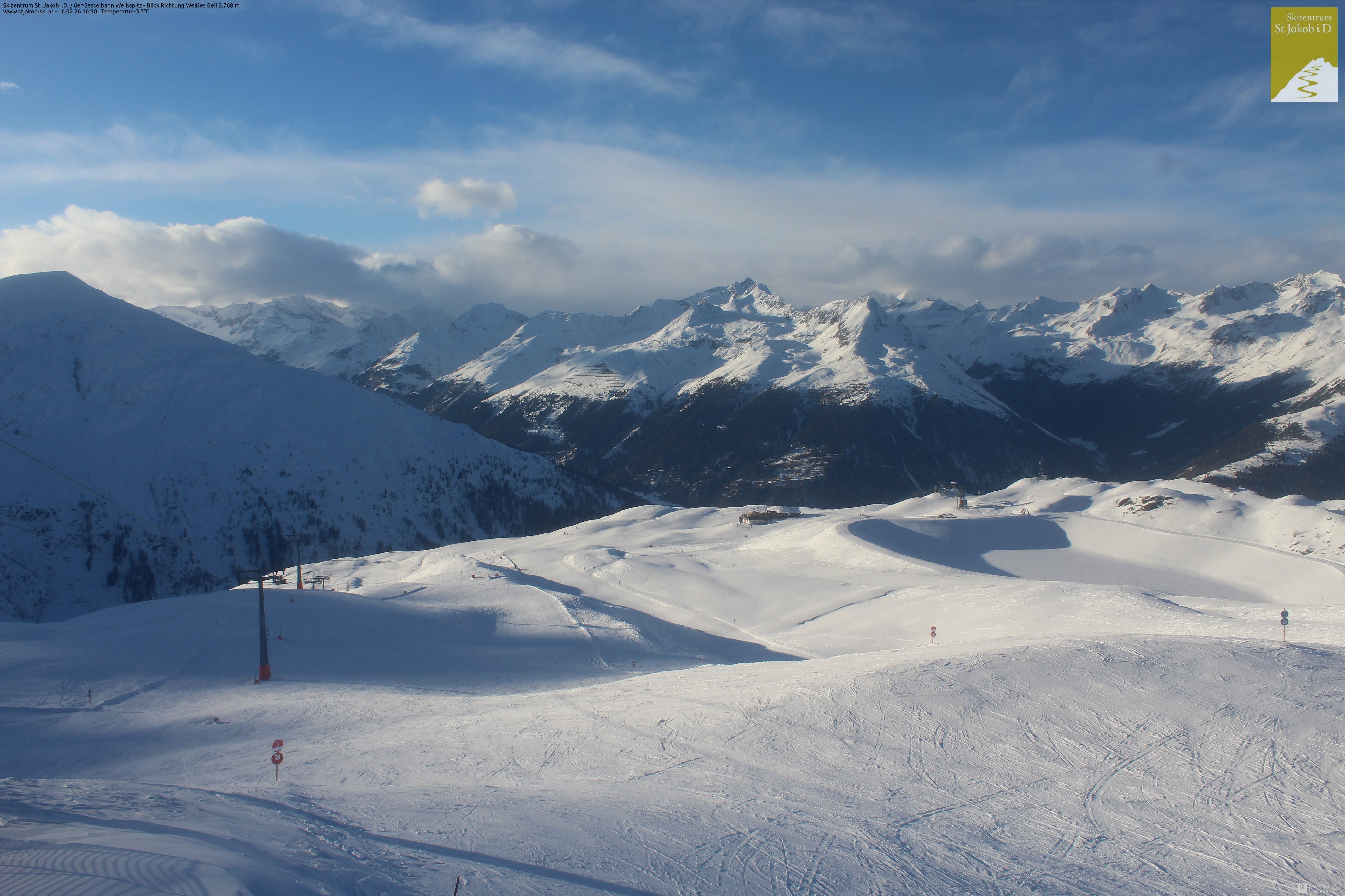 Archiv Foto Webcam 6er Sesselbahn Weißspitz