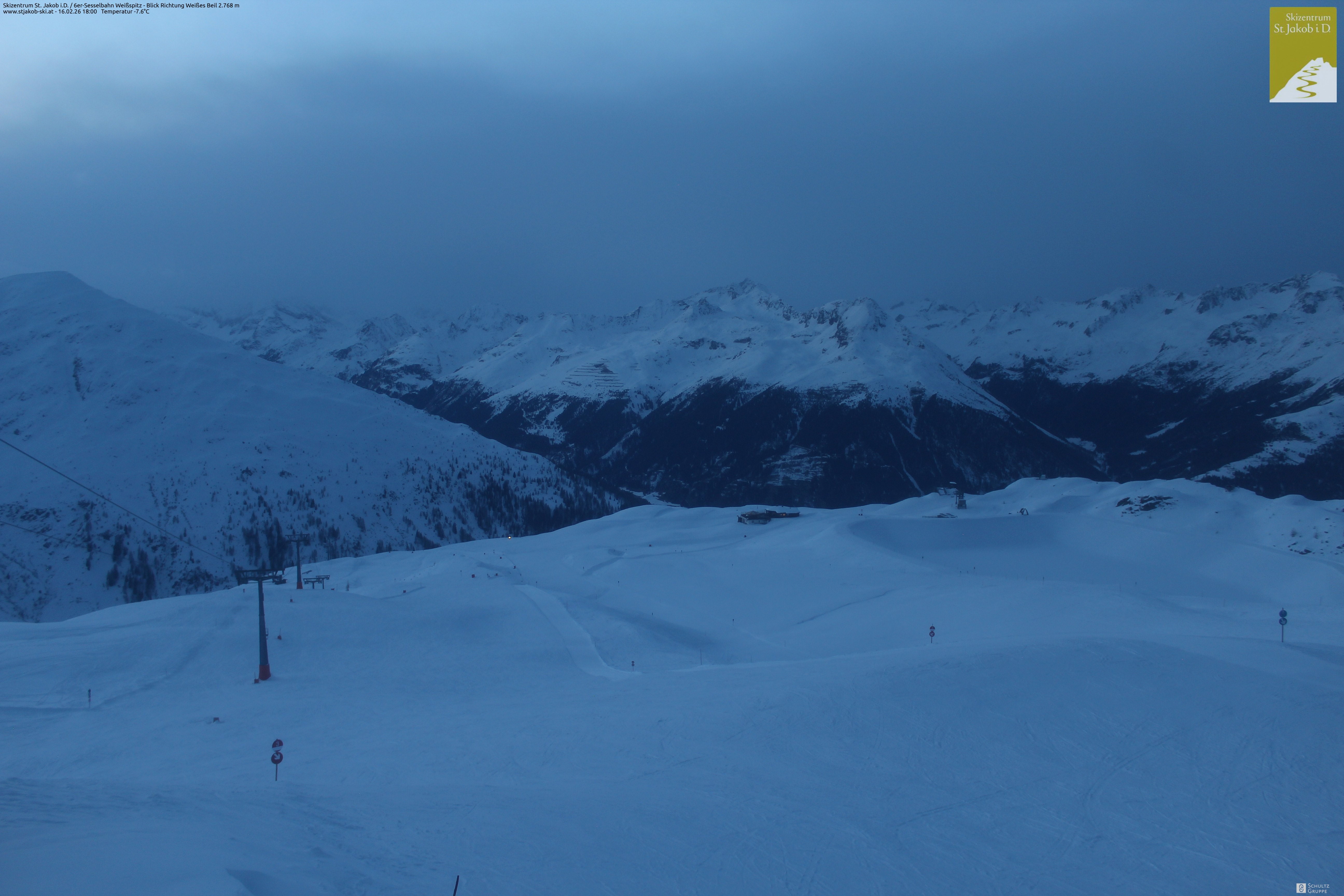 Archiv Foto Webcam 6er Sesselbahn Weißspitz