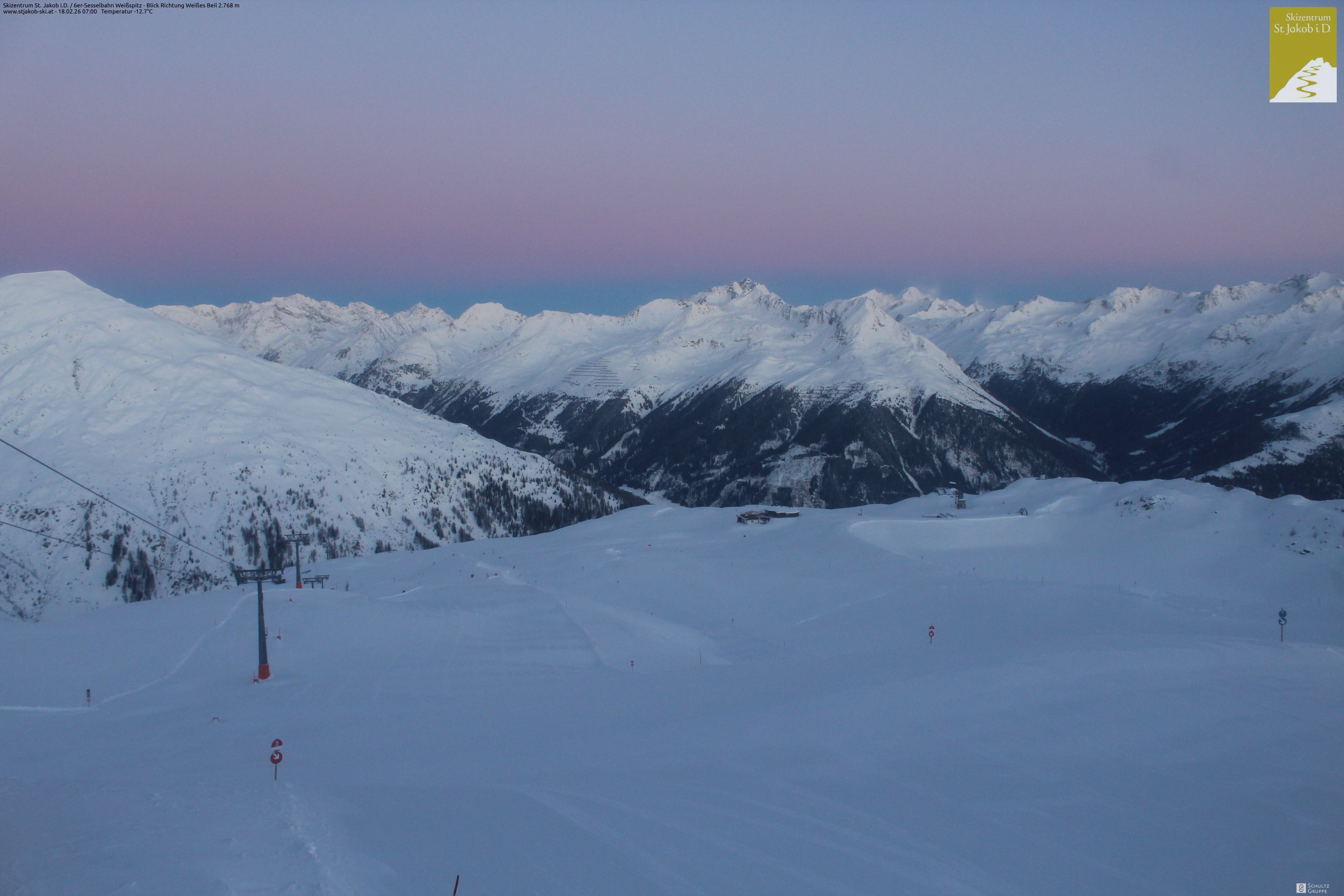 Archiv Foto Webcam 6er Sesselbahn Weißspitz