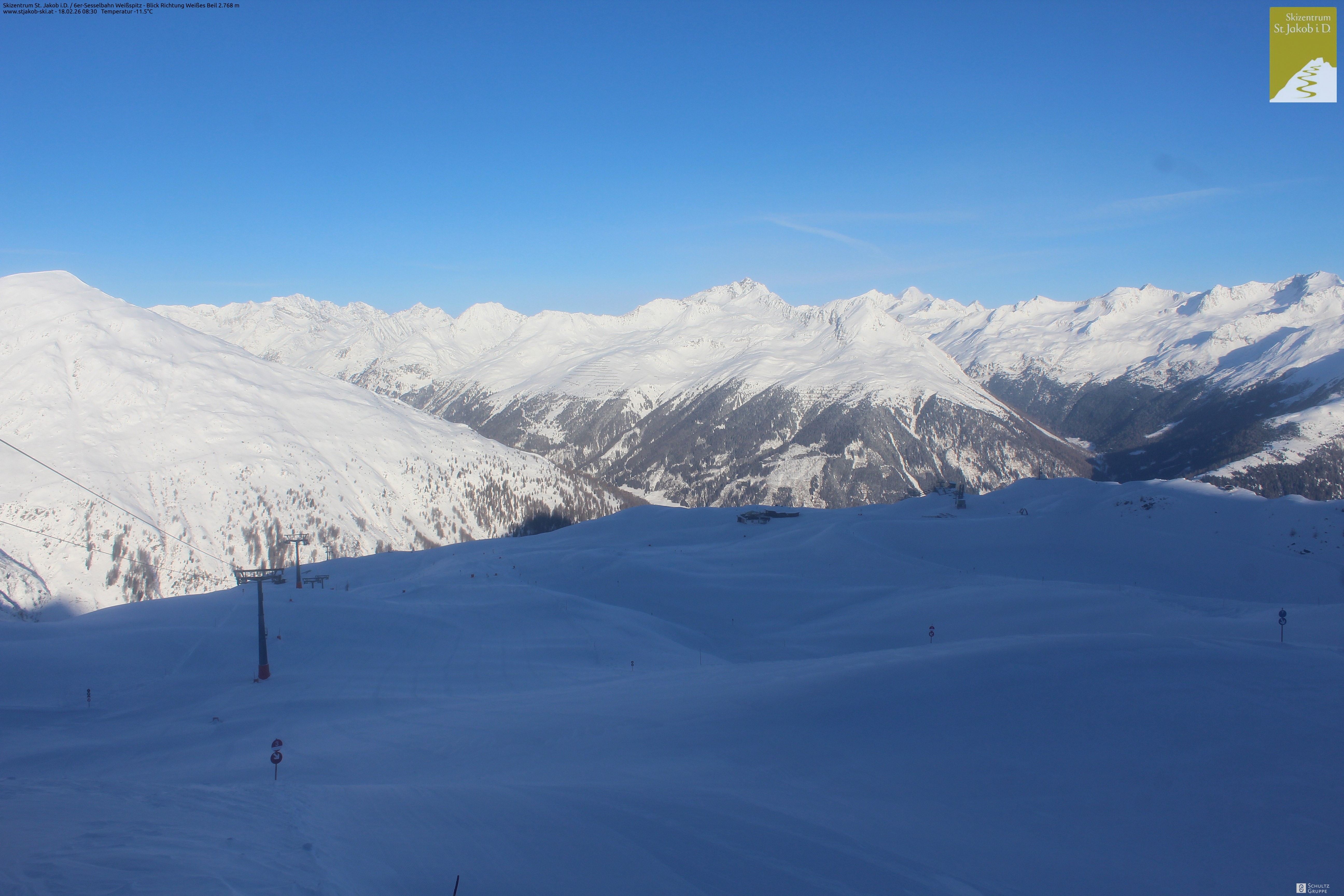 Archiv Foto Webcam 6er Sesselbahn Weißspitz