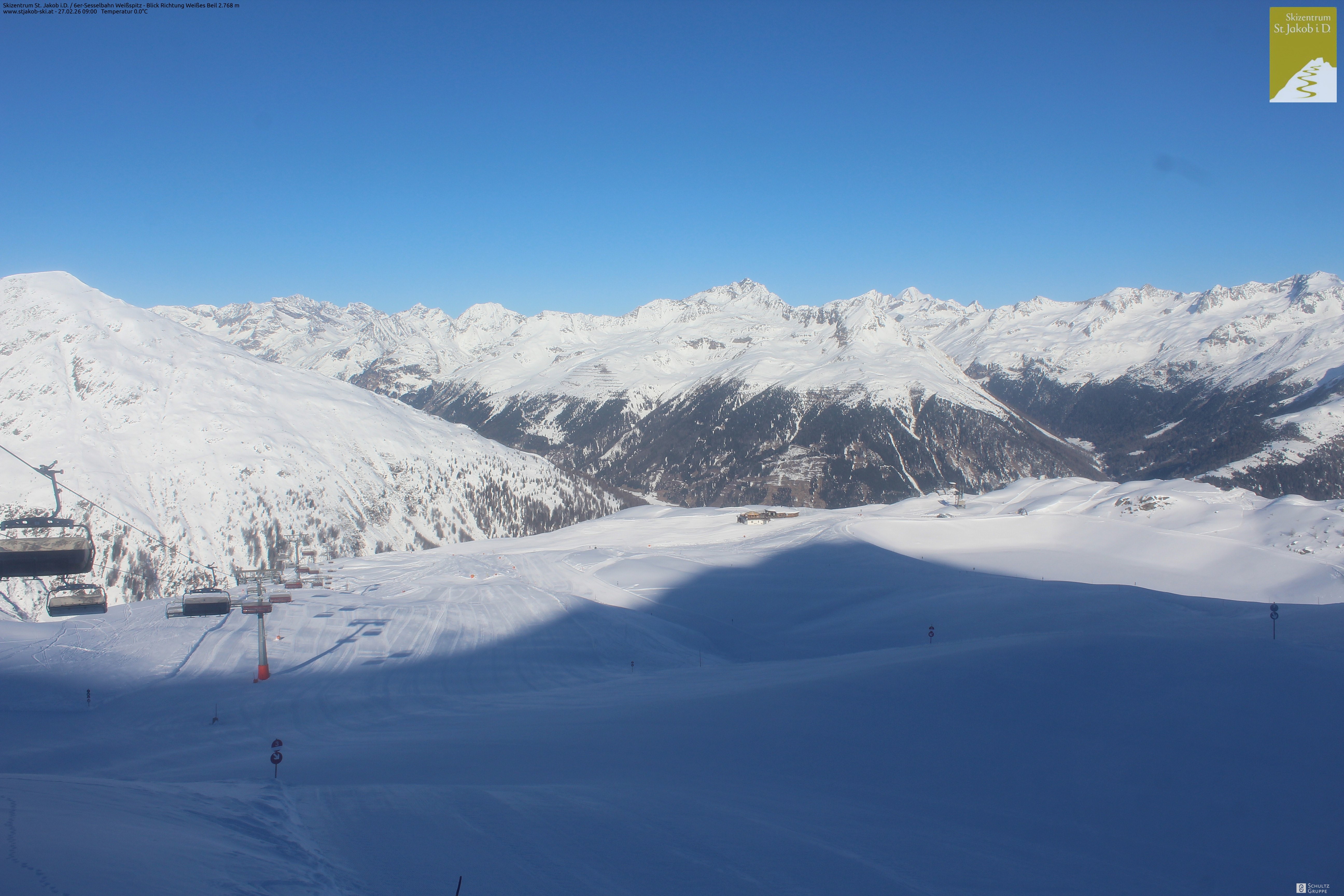 Archiv Foto Webcam 6er Sesselbahn Weißspitz