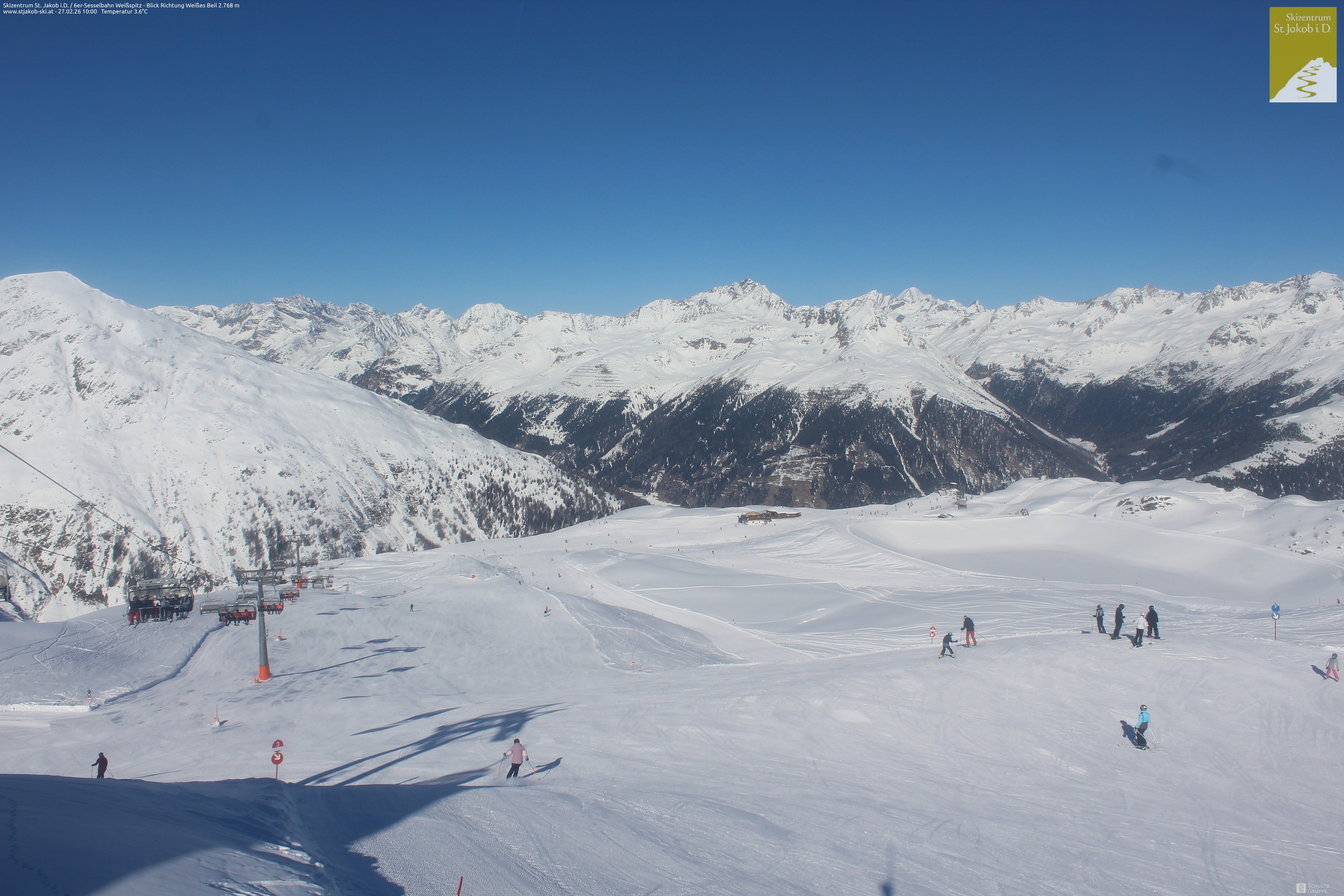 Archiv Foto Webcam 6er Sesselbahn Weißspitz