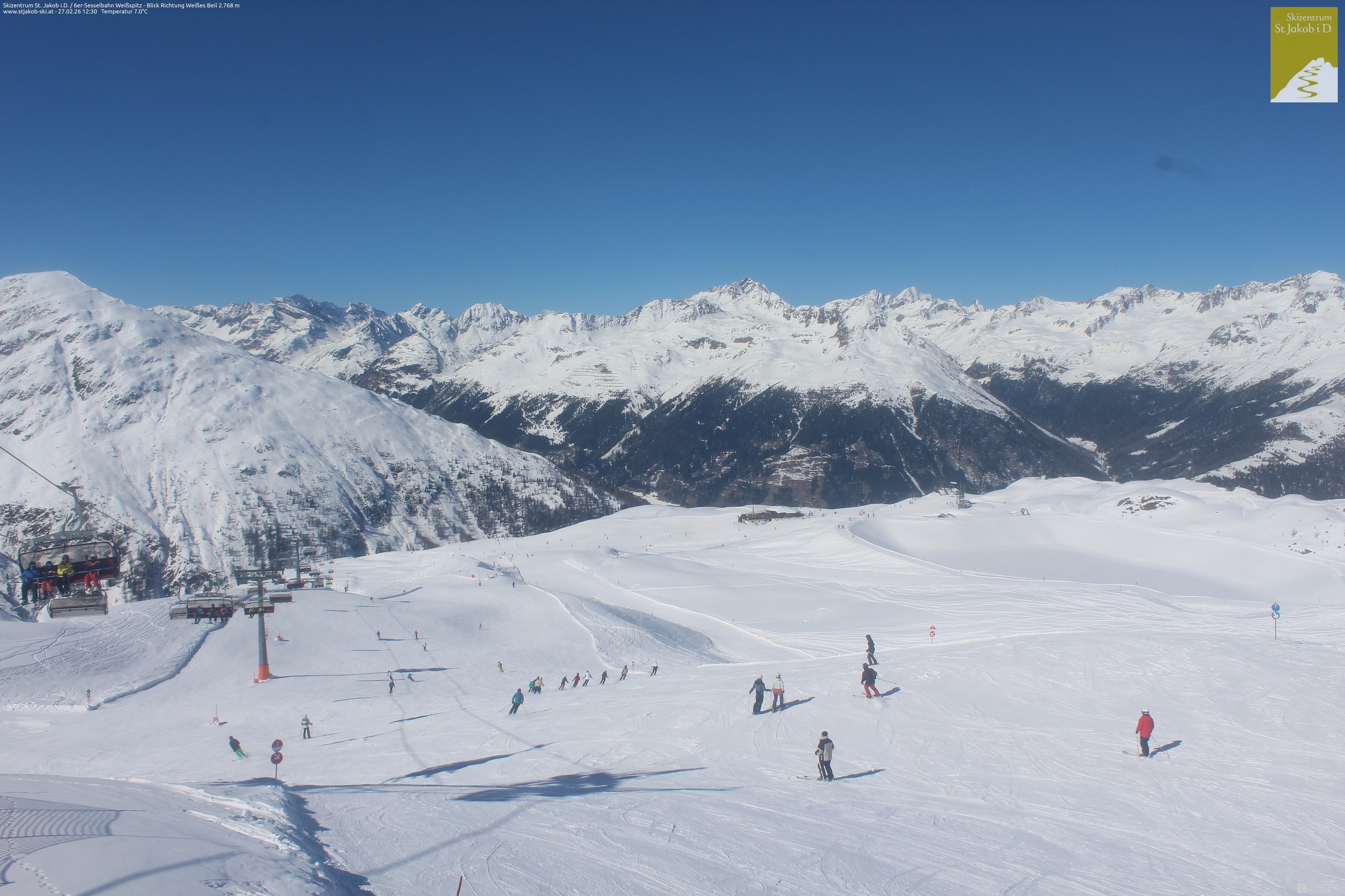 Archiv Foto Webcam 6er Sesselbahn Weißspitz