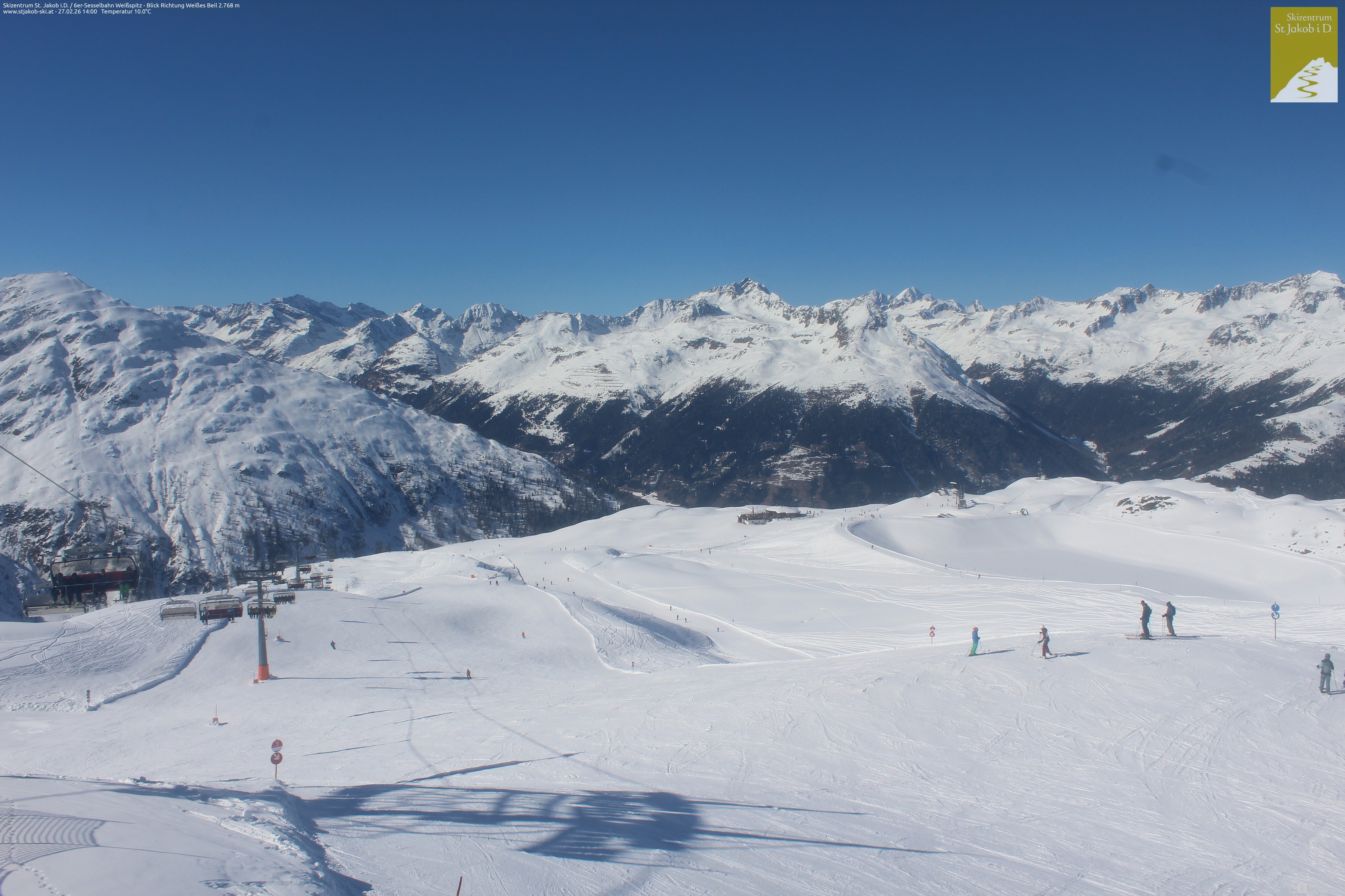 Archiv Foto Webcam 6er Sesselbahn Weißspitz