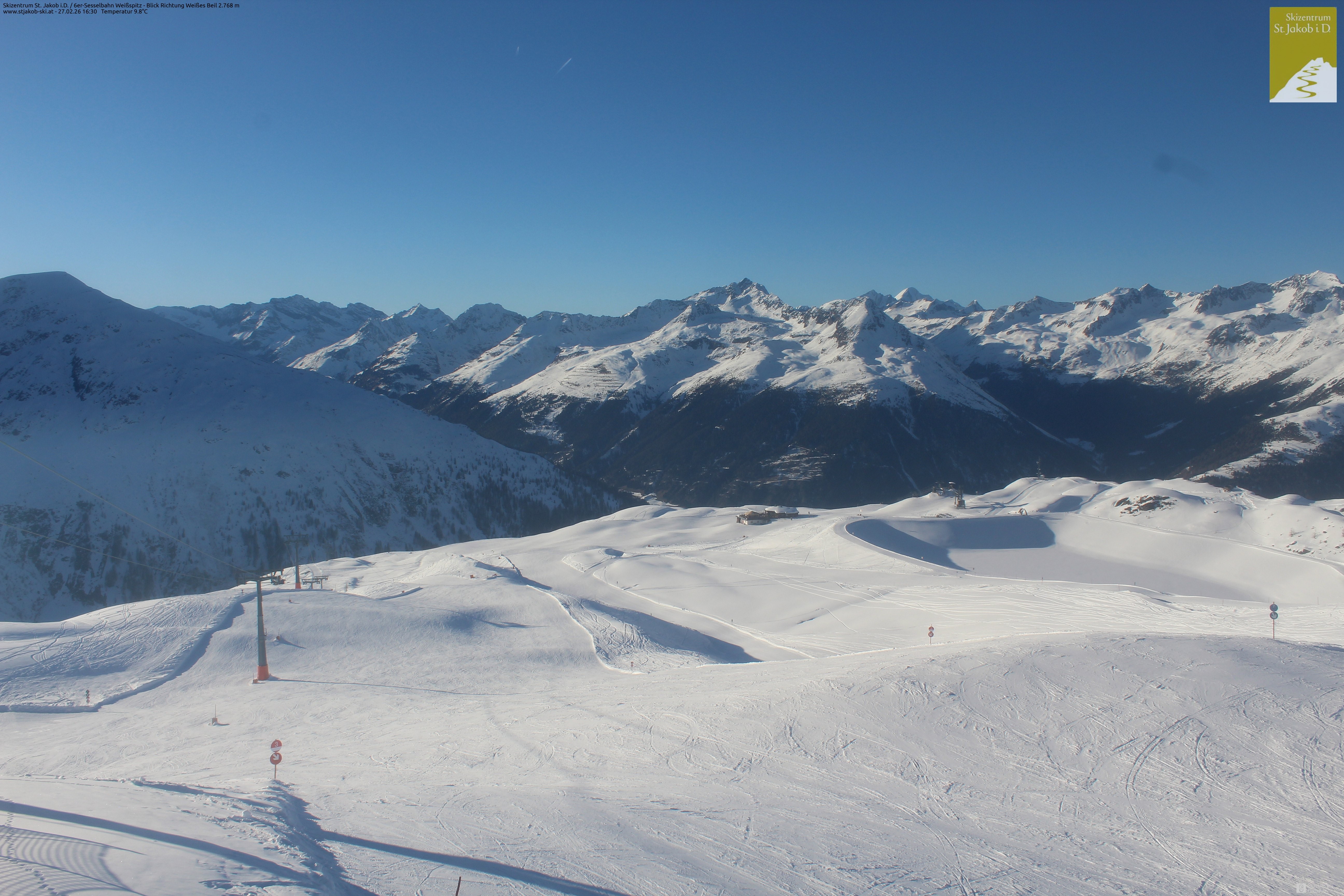 Archiv Foto Webcam 6er Sesselbahn Weißspitz