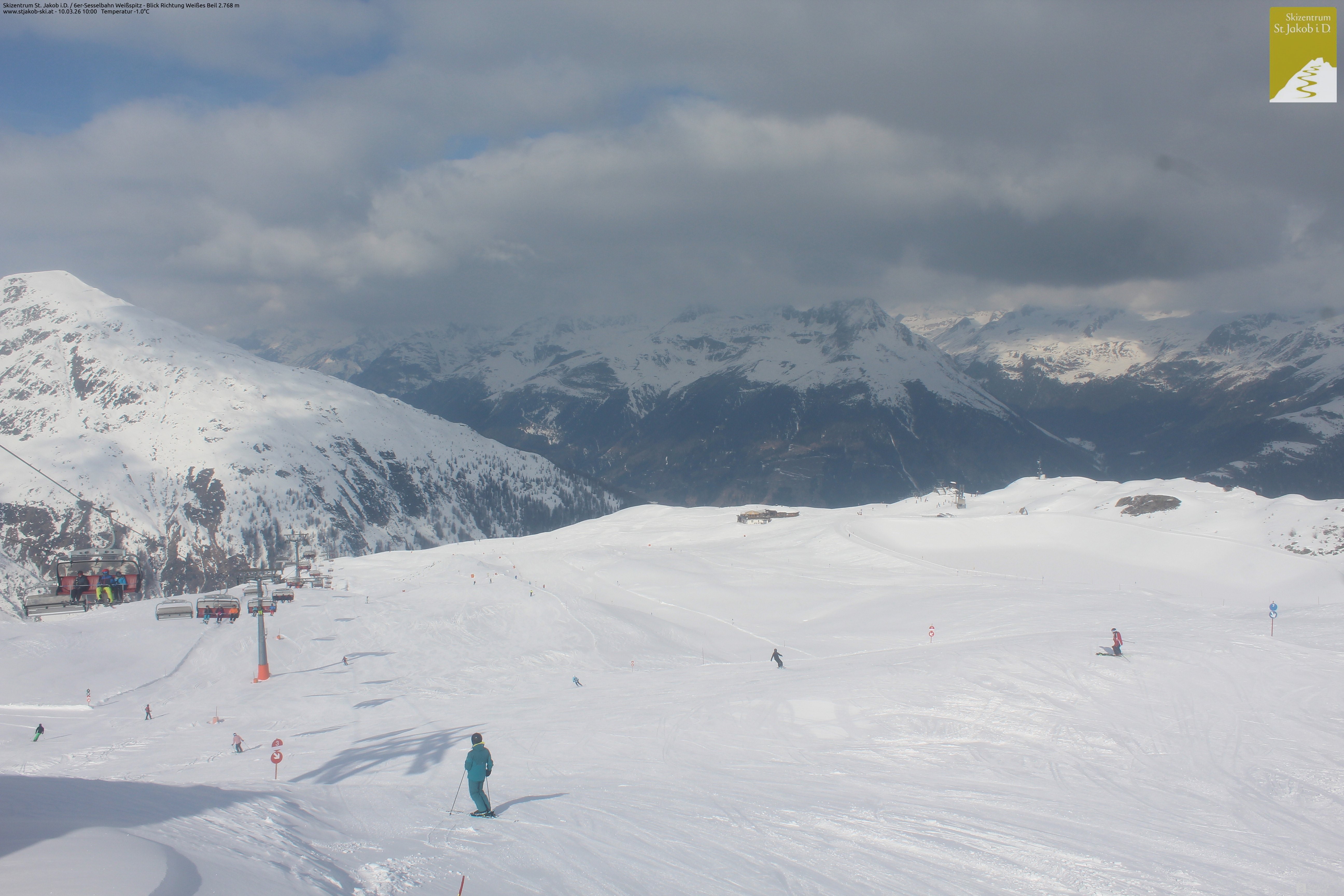 Archiv Foto Webcam 6er Sesselbahn Weißspitz