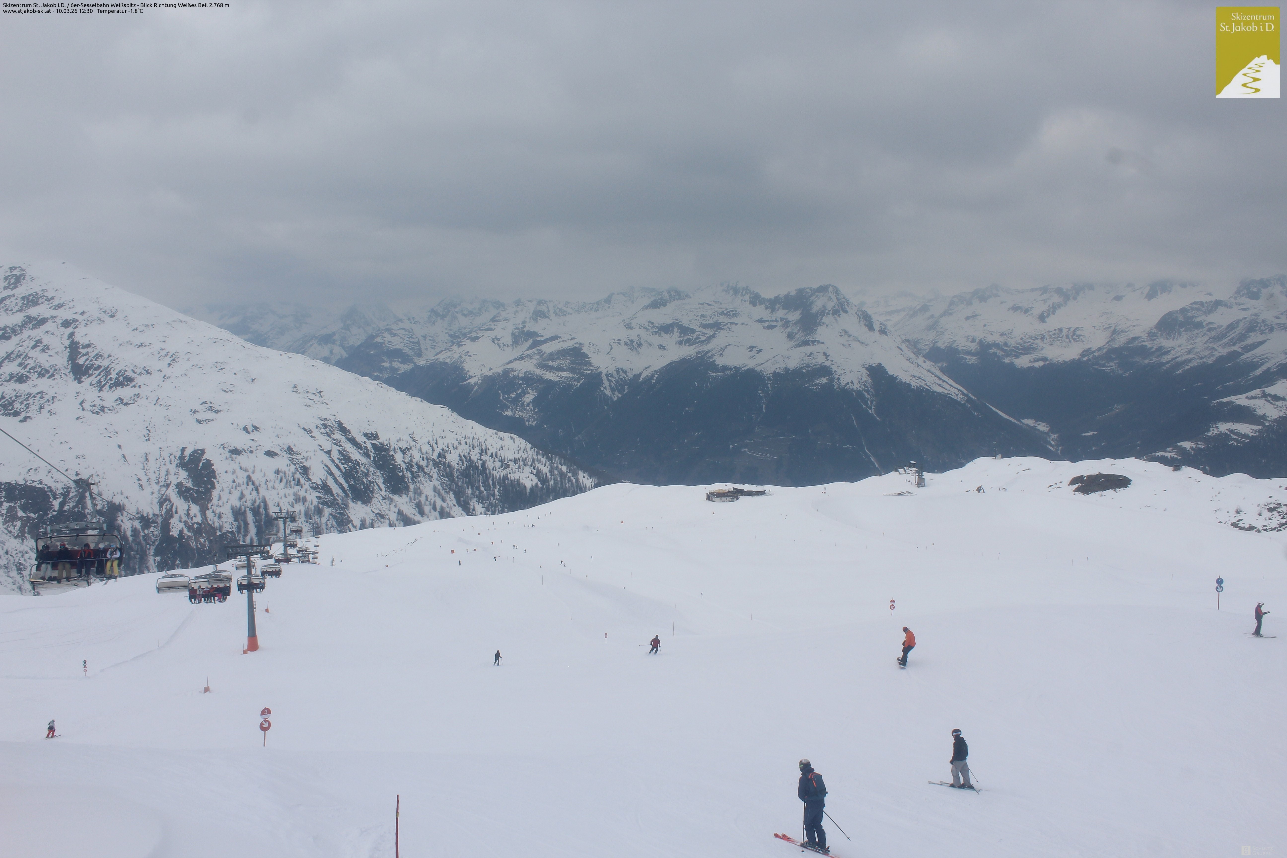 Archiv Foto Webcam 6er Sesselbahn Weißspitz