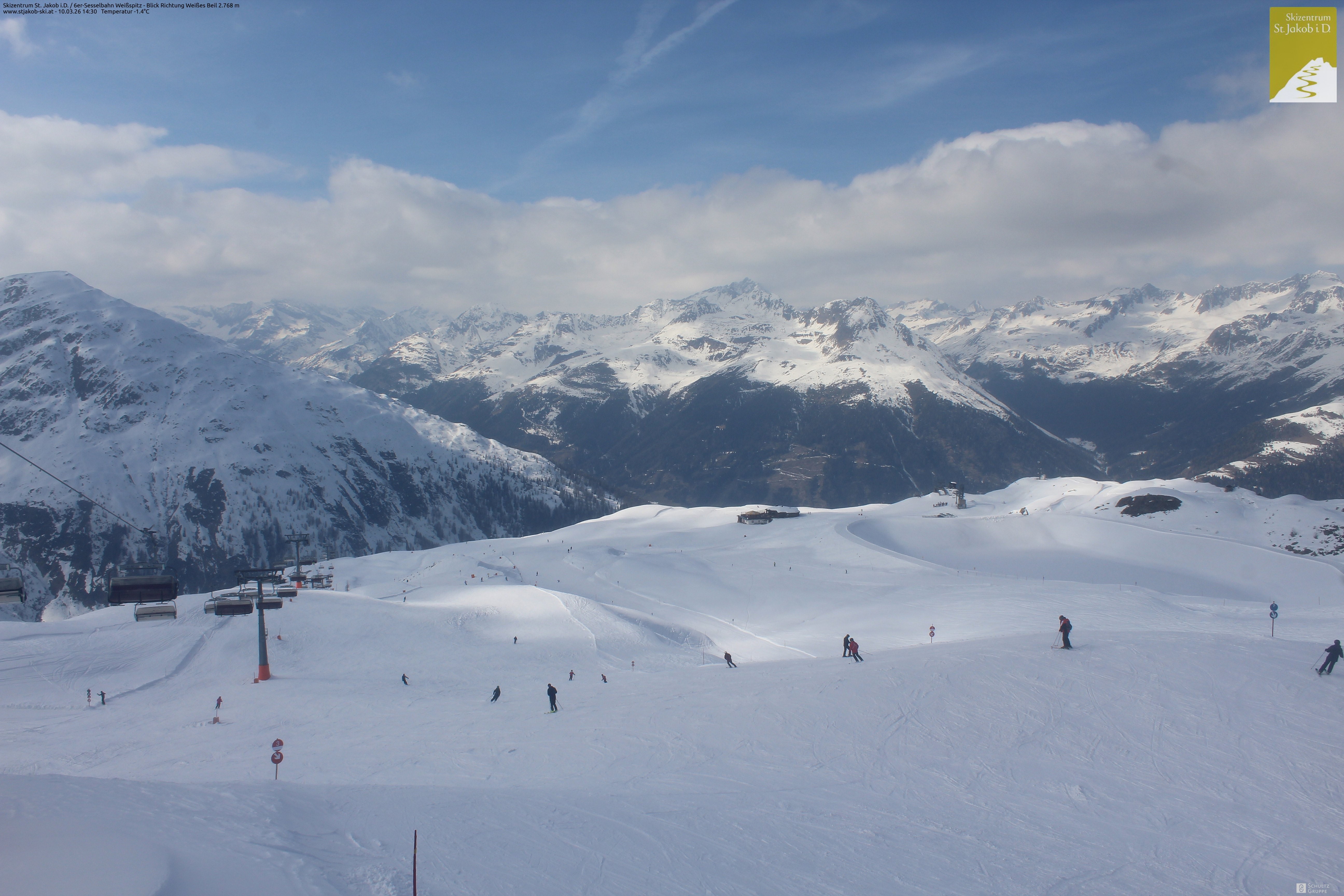 Archiv Foto Webcam 6er Sesselbahn Weißspitz