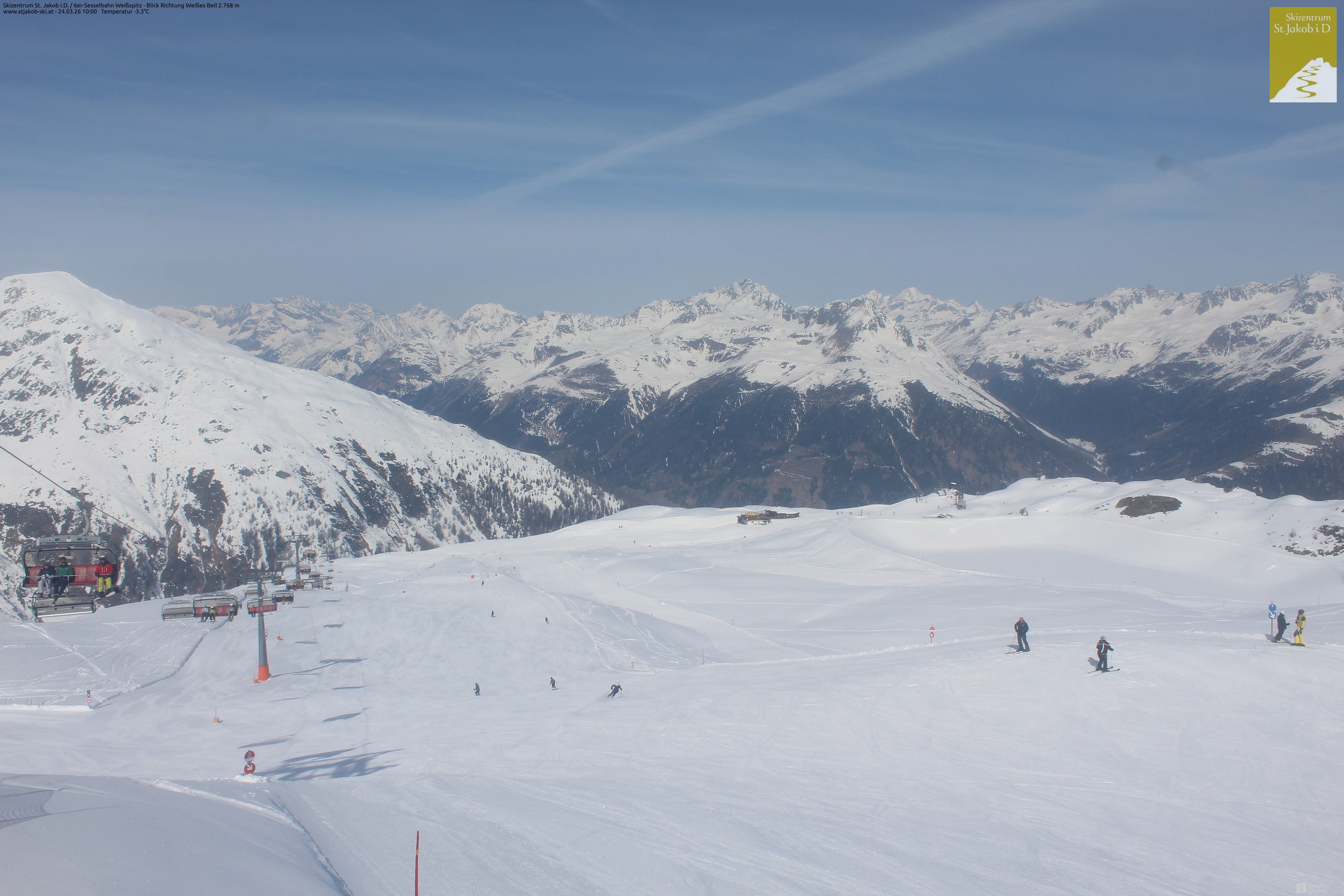 Archiv Foto Webcam 6er Sesselbahn Weißspitz