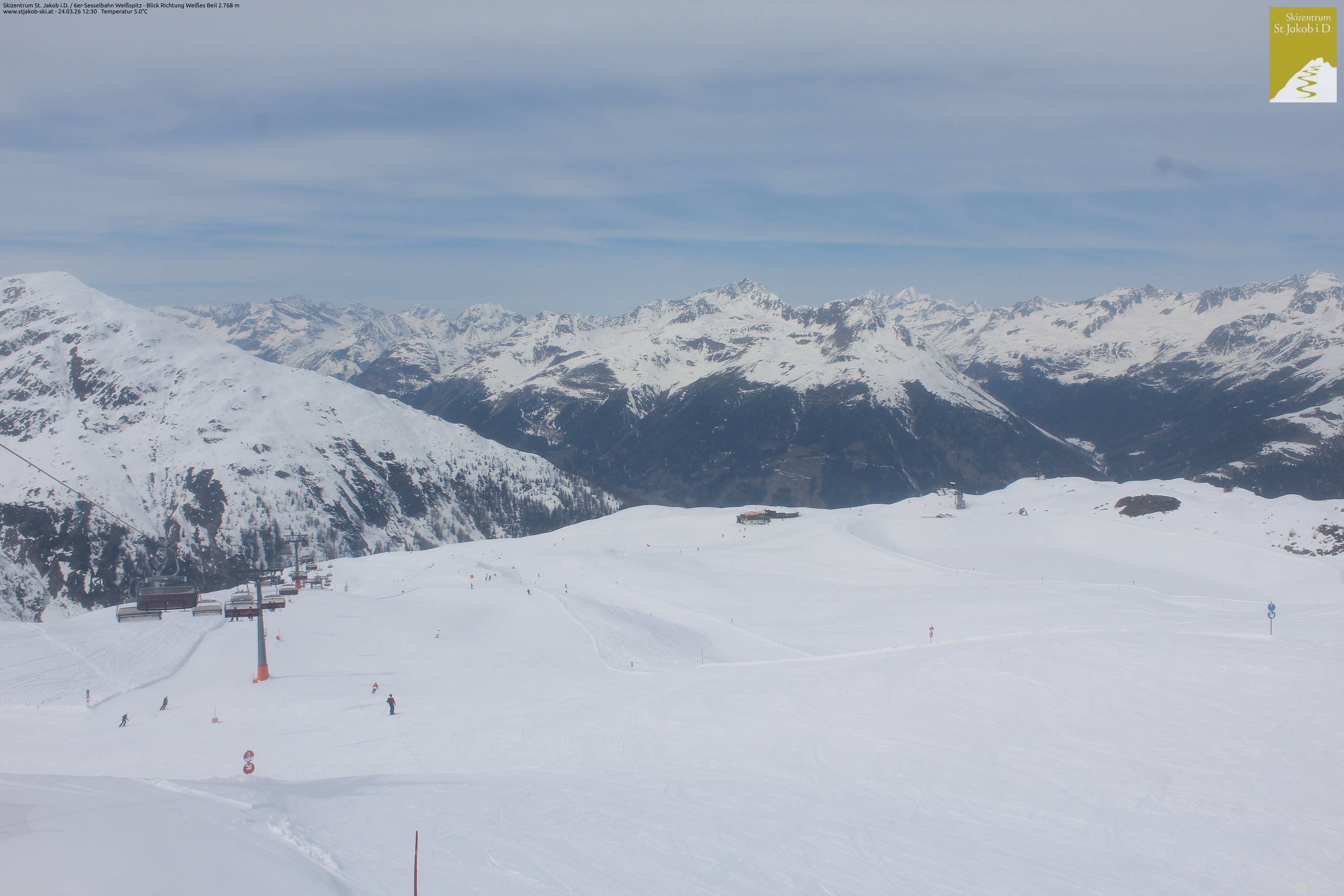 Archiv Foto Webcam 6er Sesselbahn Weißspitz