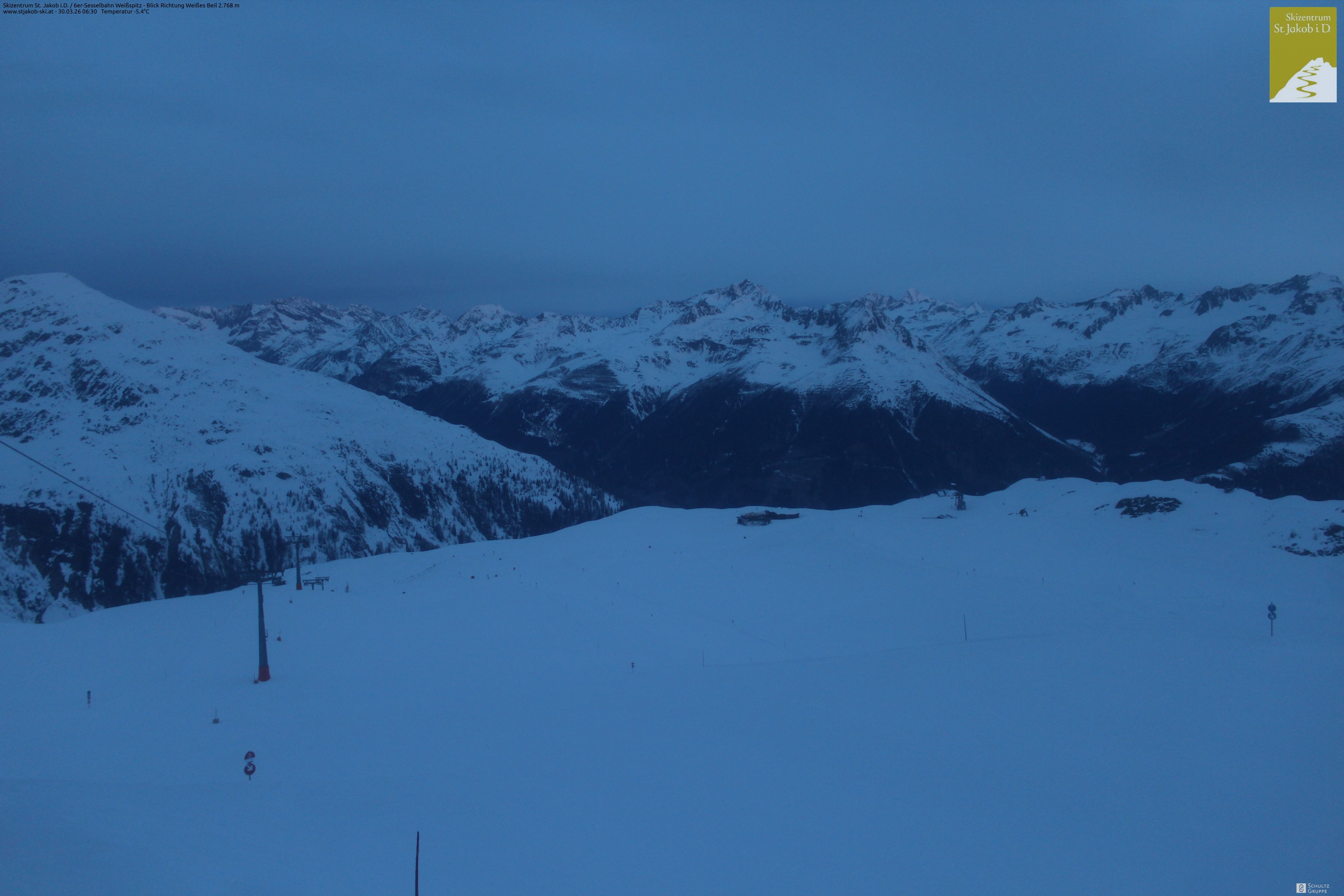 Archiv Foto Webcam 6er Sesselbahn Weißspitz