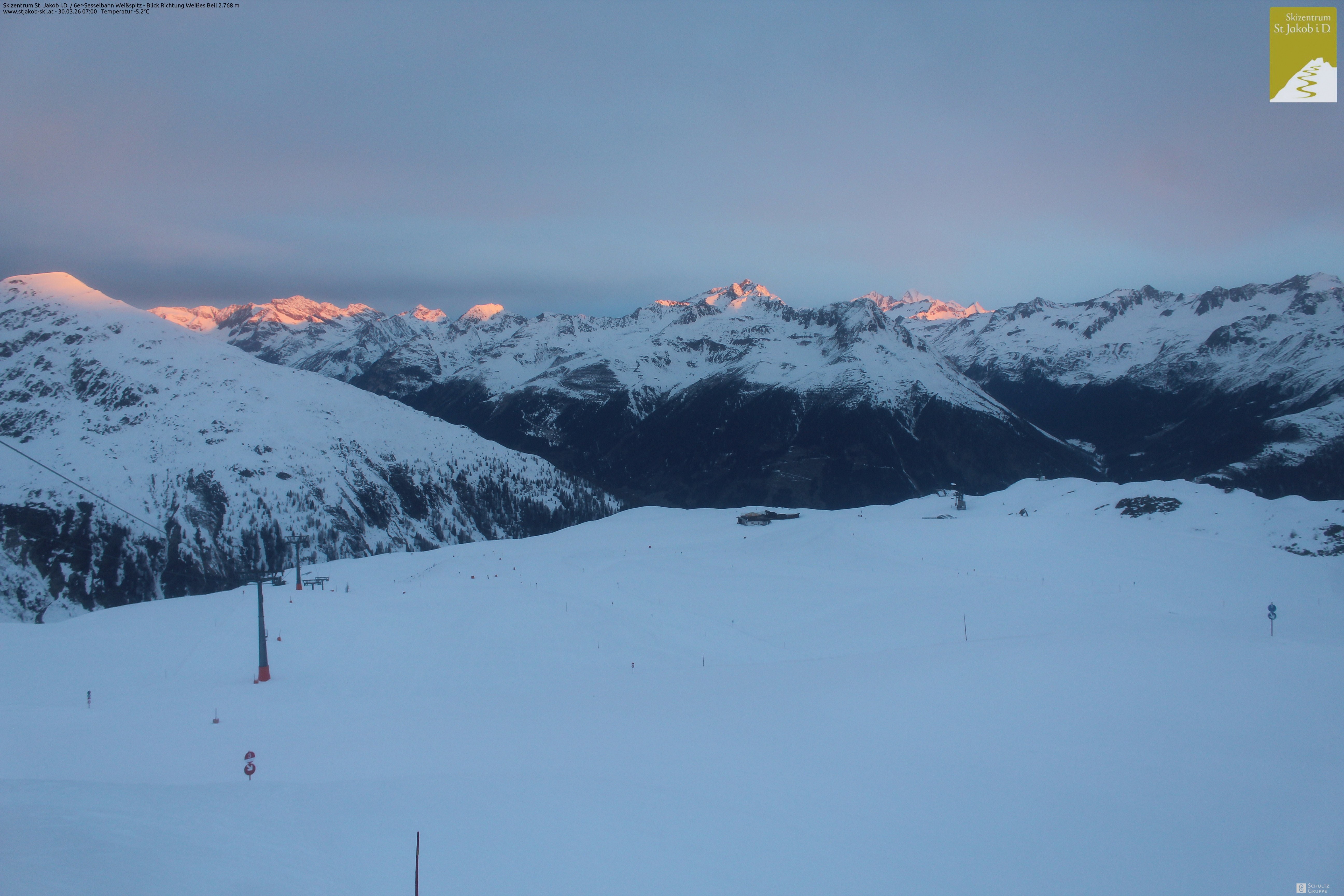 Archiv Foto Webcam 6er Sesselbahn Weißspitz