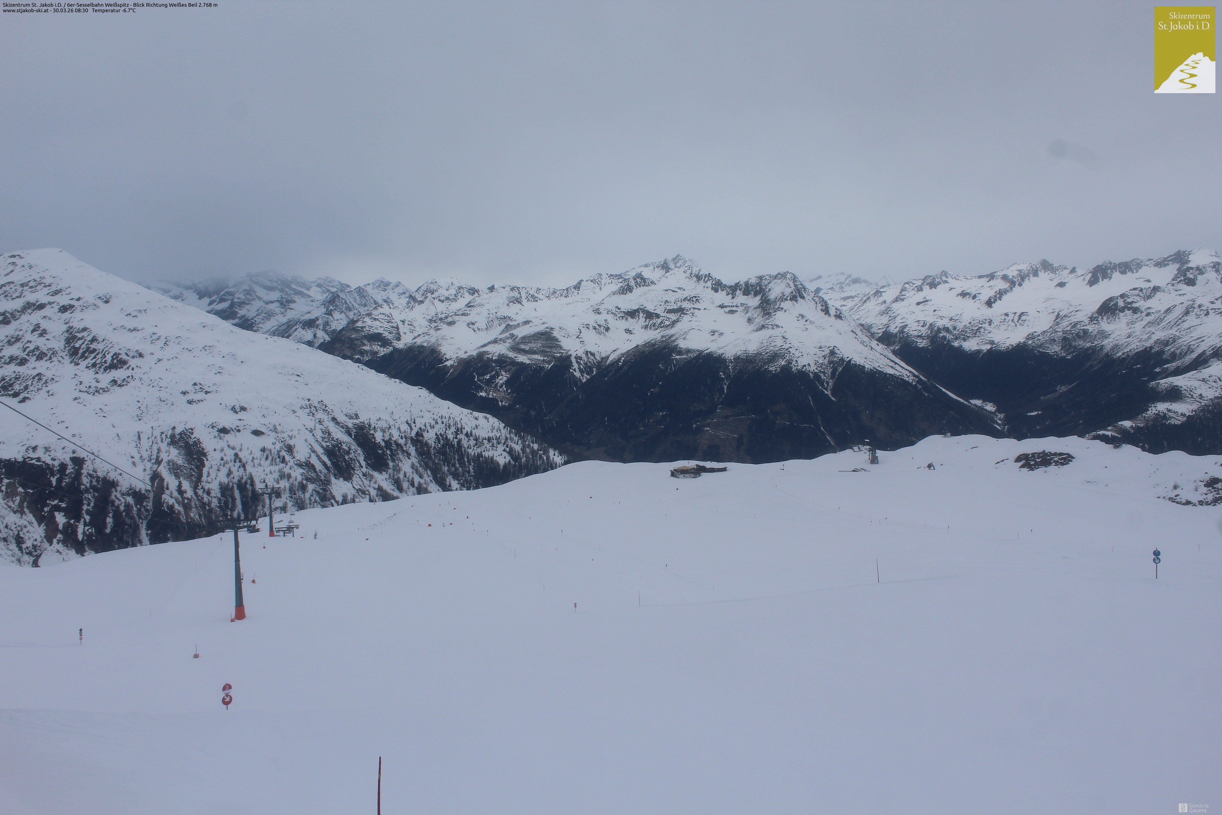 Archiv Foto Webcam 6er Sesselbahn Weißspitz