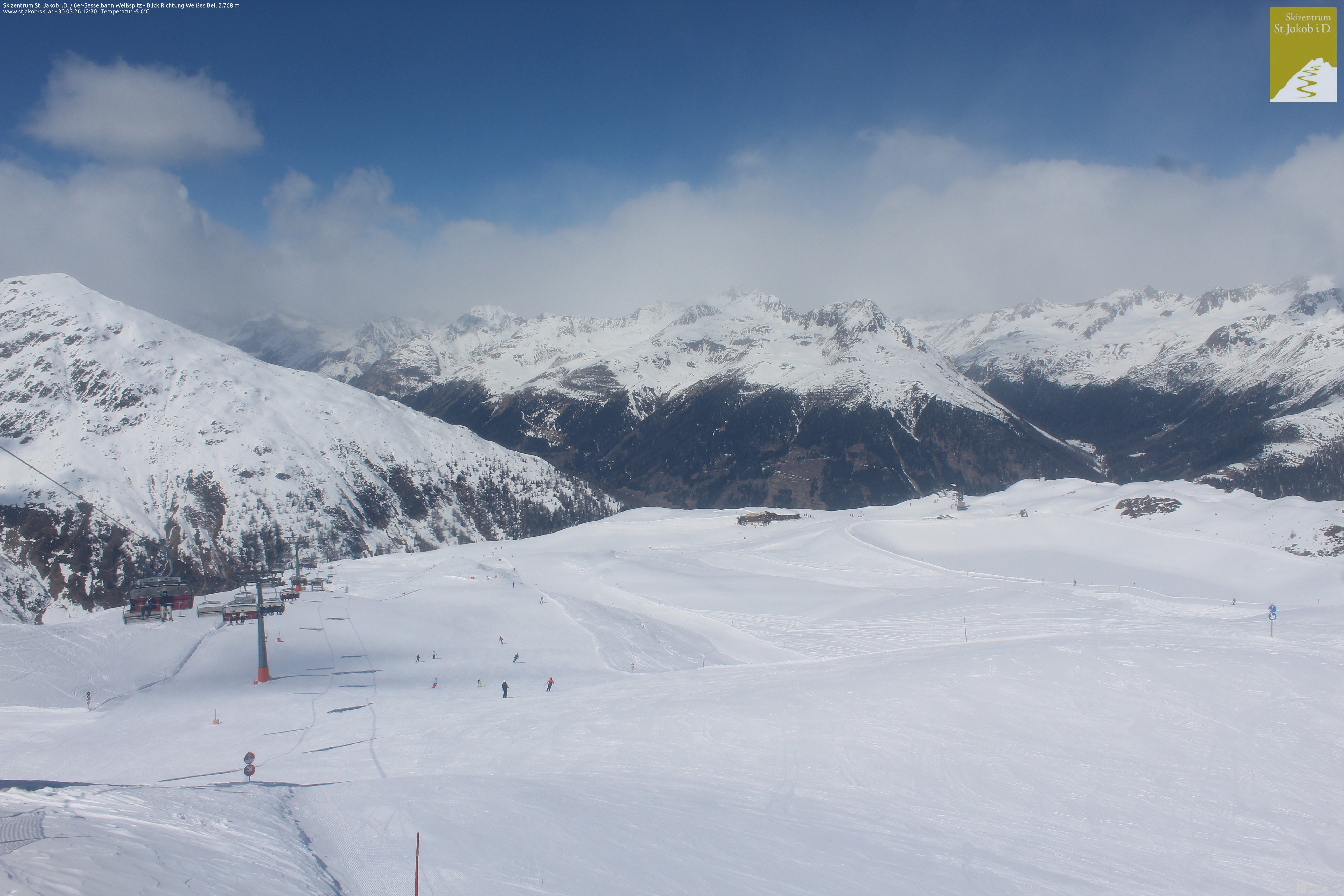 Archiv Foto Webcam 6er Sesselbahn Weißspitz