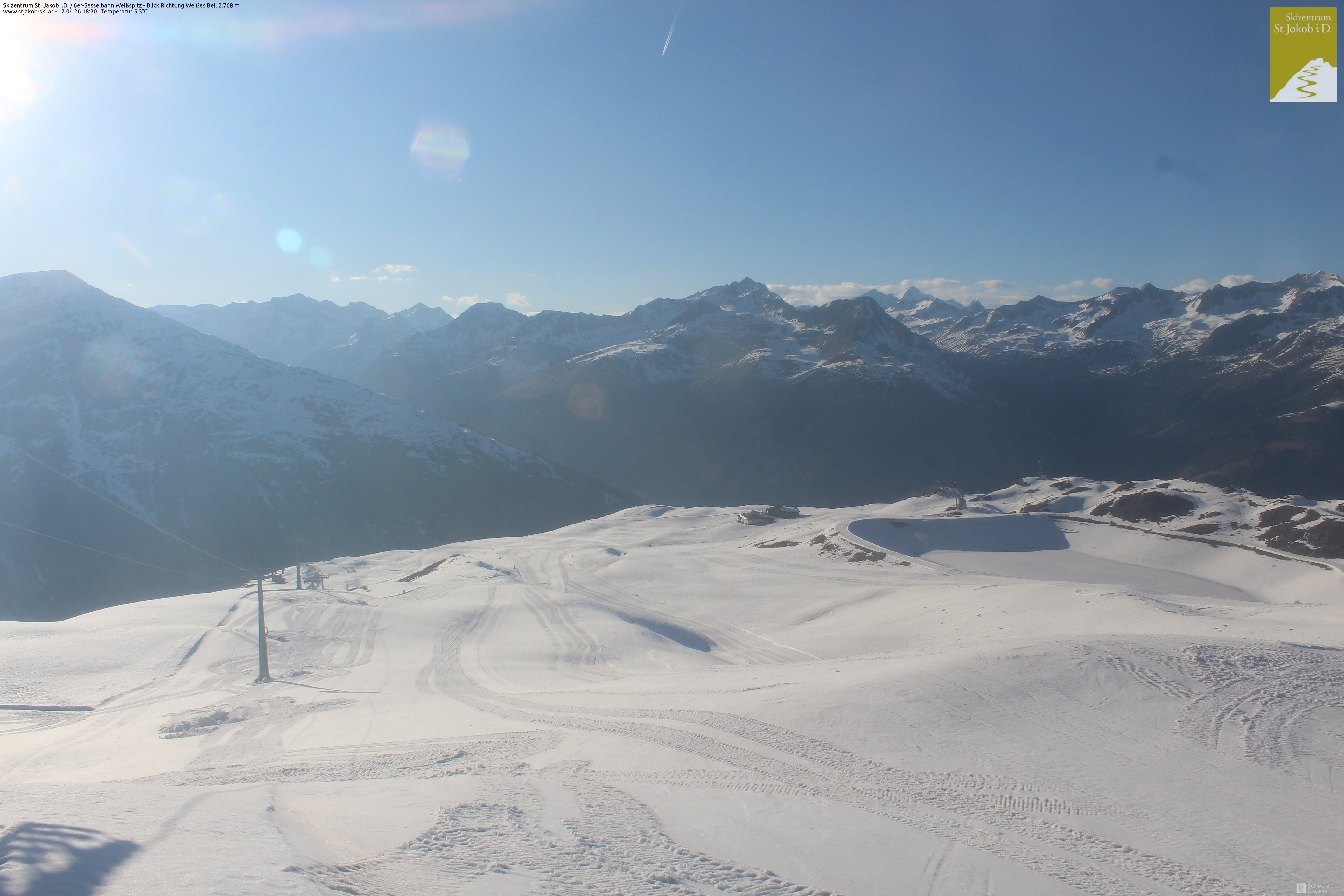 Archiv Foto Webcam 6er Sesselbahn Weißspitz