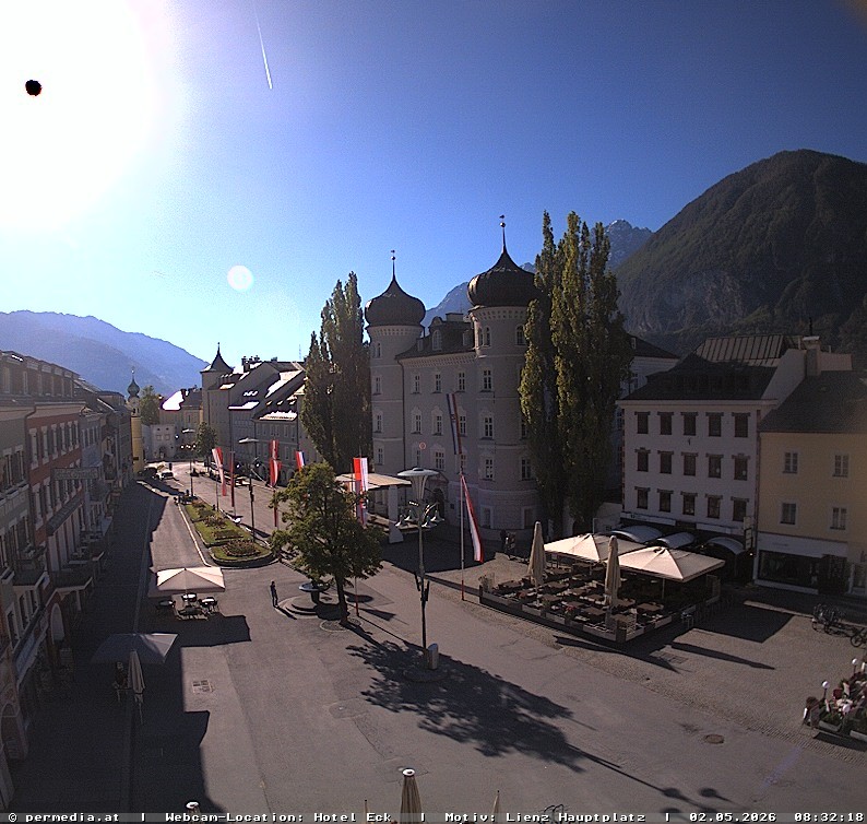 Archiv Foto Webcam Der Marktplatz von Lienz