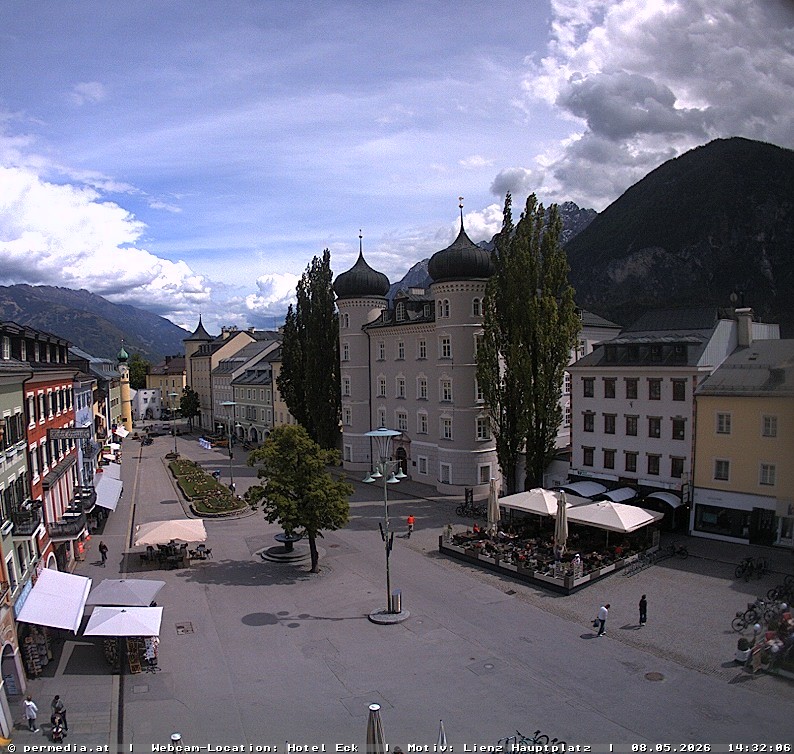 Archiv Foto Webcam Der Marktplatz von Lienz