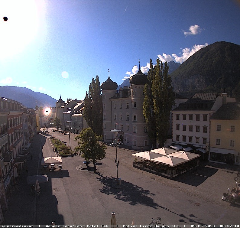 Archiv Foto Webcam Der Marktplatz von Lienz