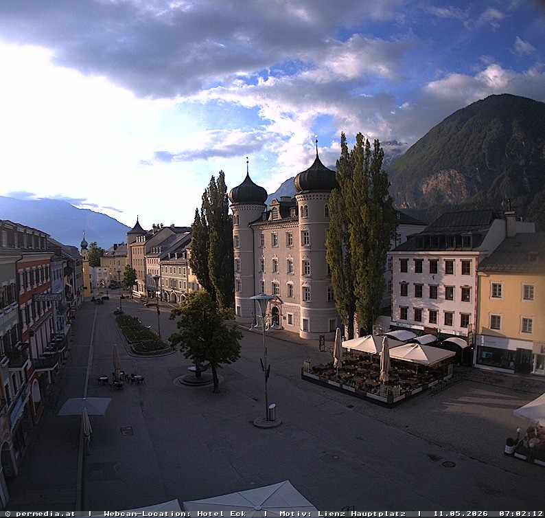 Archiv Foto Webcam Der Marktplatz von Lienz