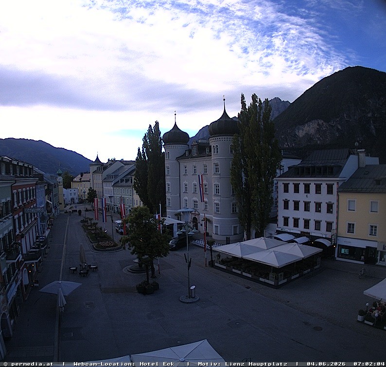 Archiv Foto Webcam Der Marktplatz von Lienz