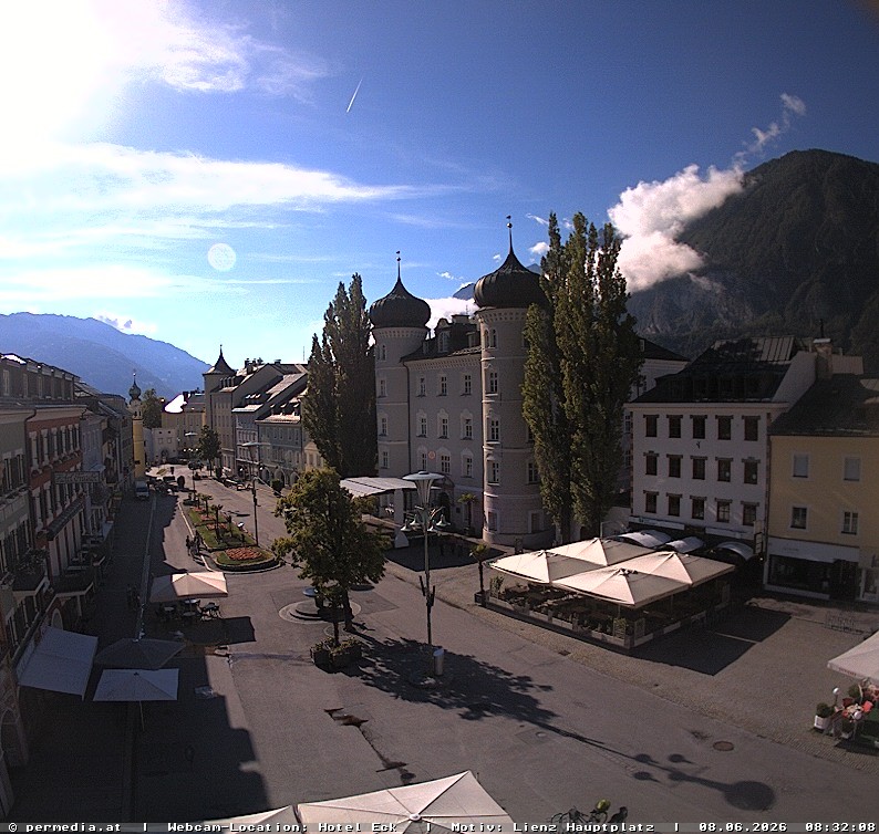 Archiv Foto Webcam Der Marktplatz von Lienz