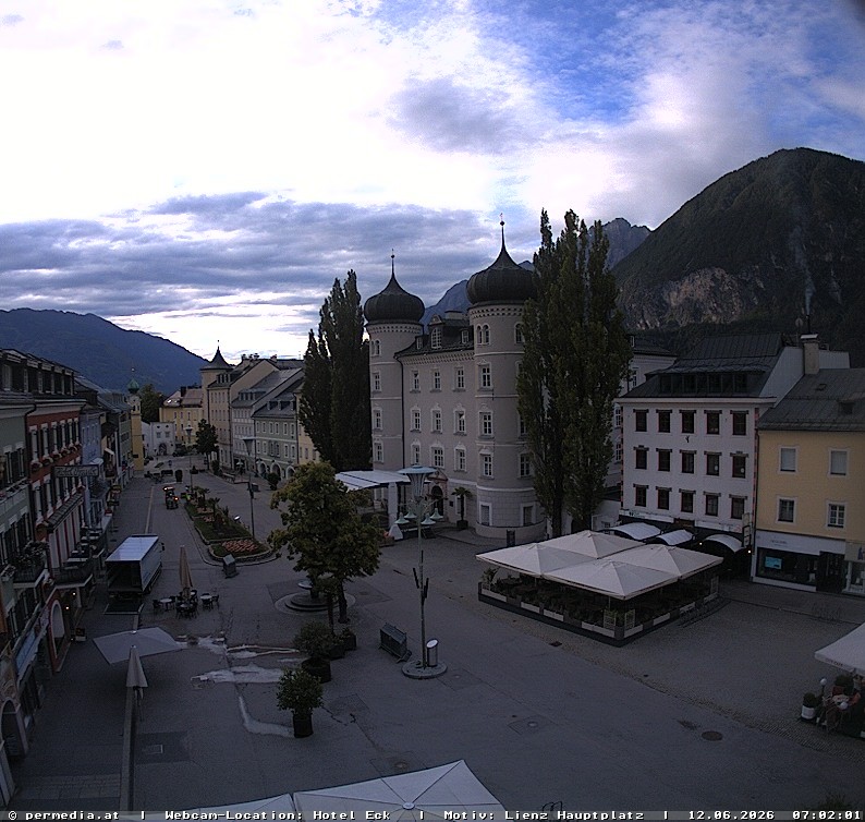 Archiv Foto Webcam Der Marktplatz von Lienz