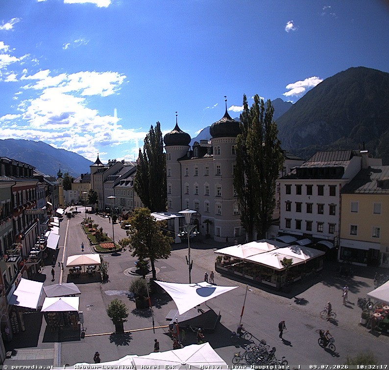 Archiv Foto Webcam Der Marktplatz von Lienz
