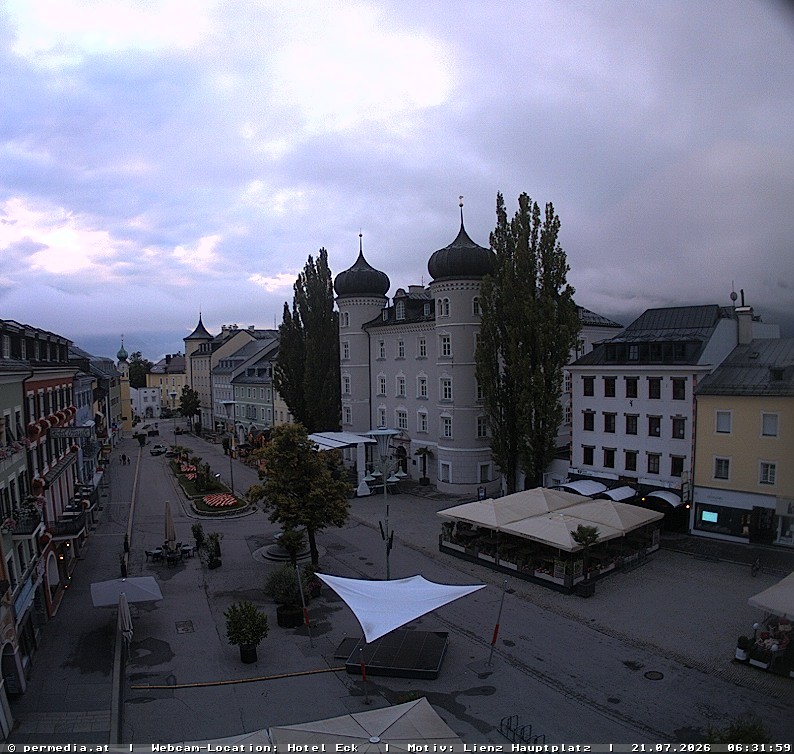 Archiv Foto Webcam Der Marktplatz von Lienz